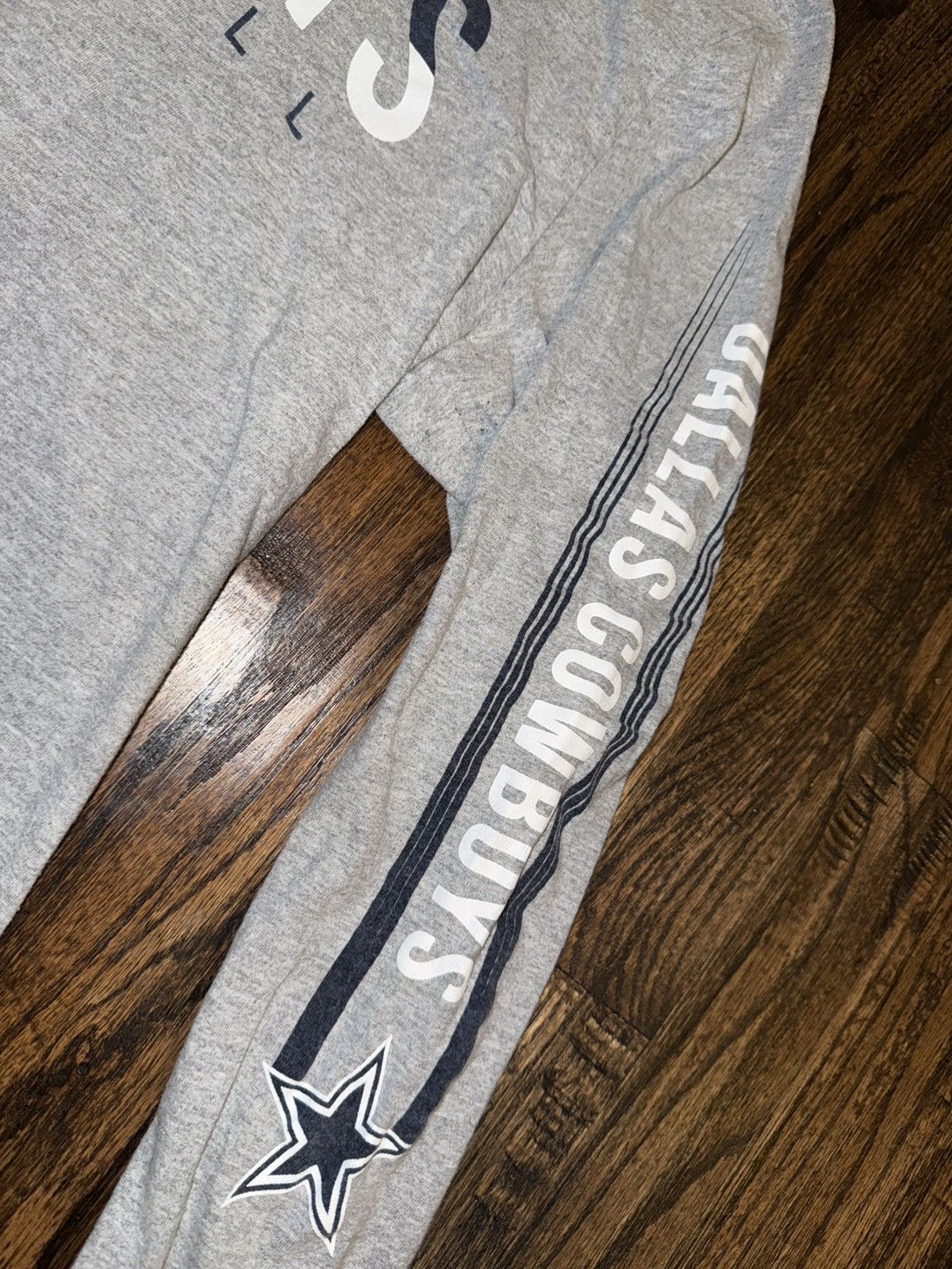 NFL × Nike Vintage Dallas Cowboys NFL Grey Long-sleeve T-Shirt Large Size US L / EU 52-54 / 3 - 3 Thumbnail