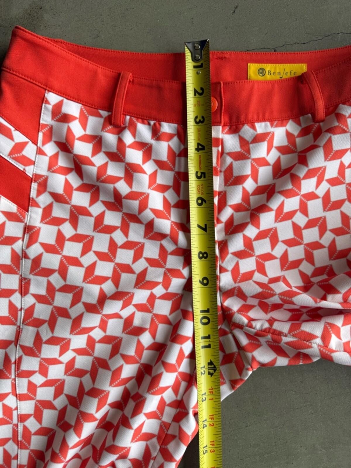 Other Benjefe / Geometric Print Golf Pants / orange / Korean golf Size 28" / US 6 / IT 42 - 8 Thumbnail