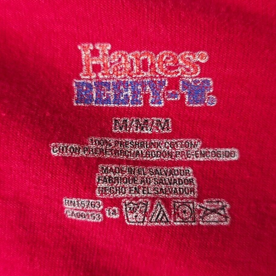 Hanes Surfer Crossing T Shirt Mens Size Medium Red North Shore Size US M / EU 48-50 / 2 - 5 Thumbnail