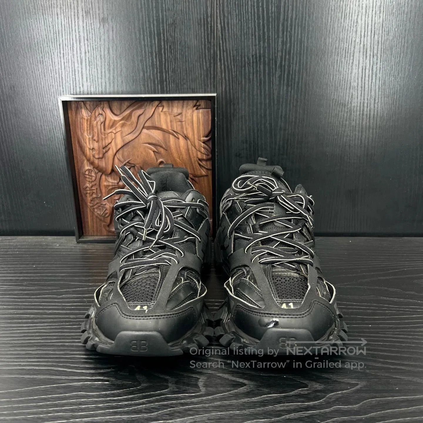 Balenciaga Balenciaga Track Black Used Sneakers. Size US 8 / EU 41 - 2 Thumbnail