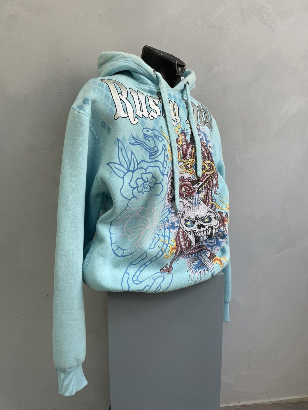 Ed Hardy Rare ed hardy style y2k christian audigier hoodie hype Size US L / EU 52-54 / 3 - 3 Thumbnail