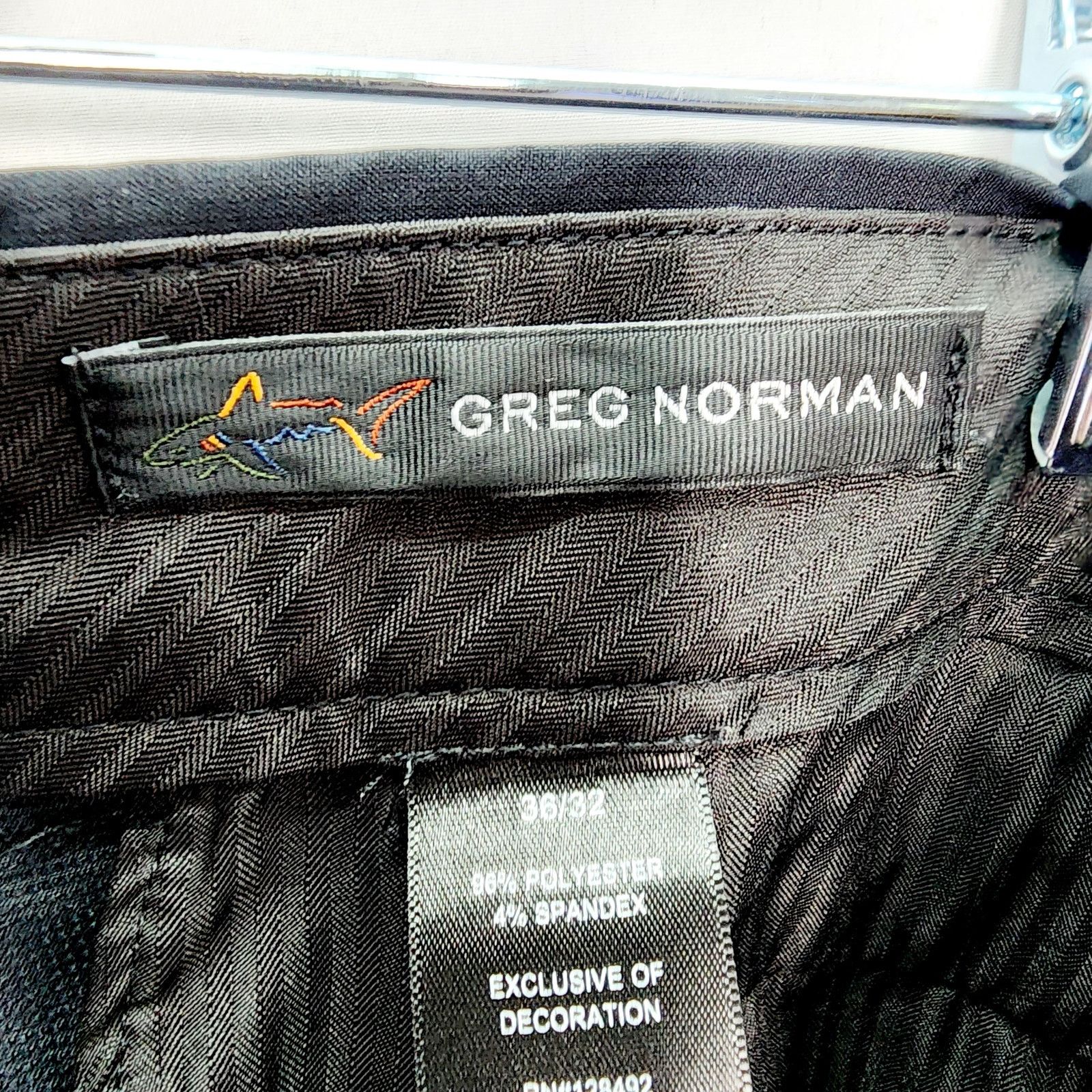 Greg Norman Greg Norman Black Flat Front Men's Dress Pants 36 x 32 Size US 36 / EU 52 - 4 Thumbnail