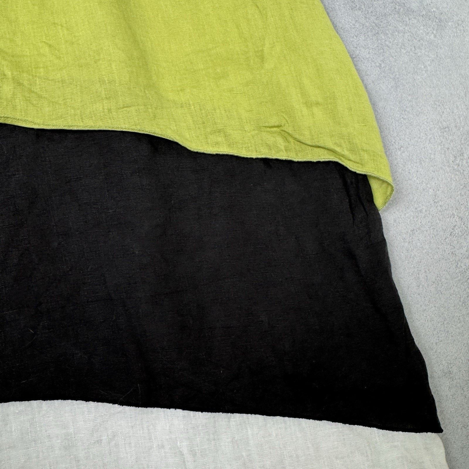 Vintage Chesca Women Midi Linen Dress Size 1 Multicolour Size M / US 6-8 / IT 42-44 - 14 Thumbnail