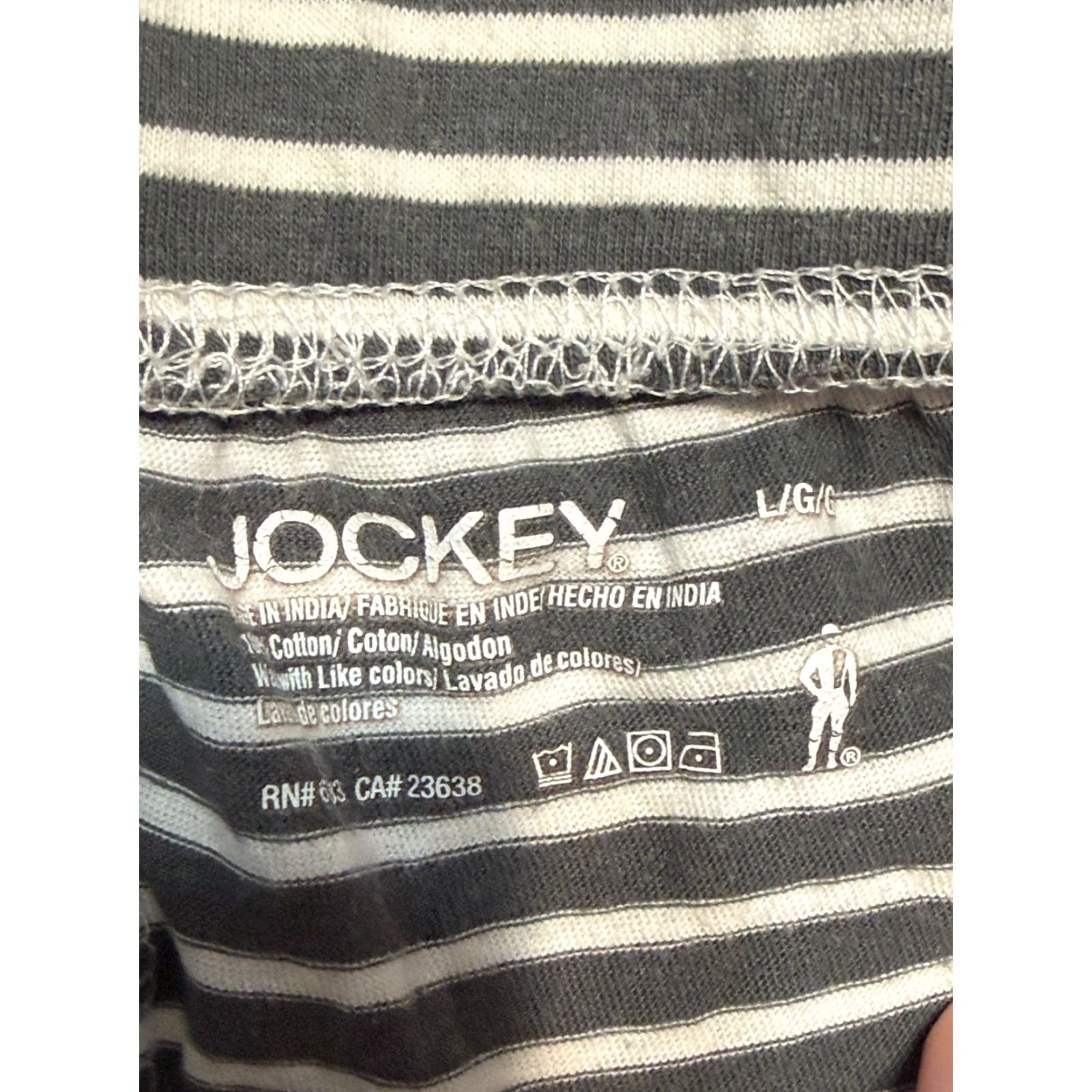 Jockey **Jockey Gray Women's Large Stripe Tie Waist PJ Pants** User: Jockey Gray Women's Large Stripe Tie Waist PJ Pants Size 36" / US 14 / IT 50 - 4 Thumbnail