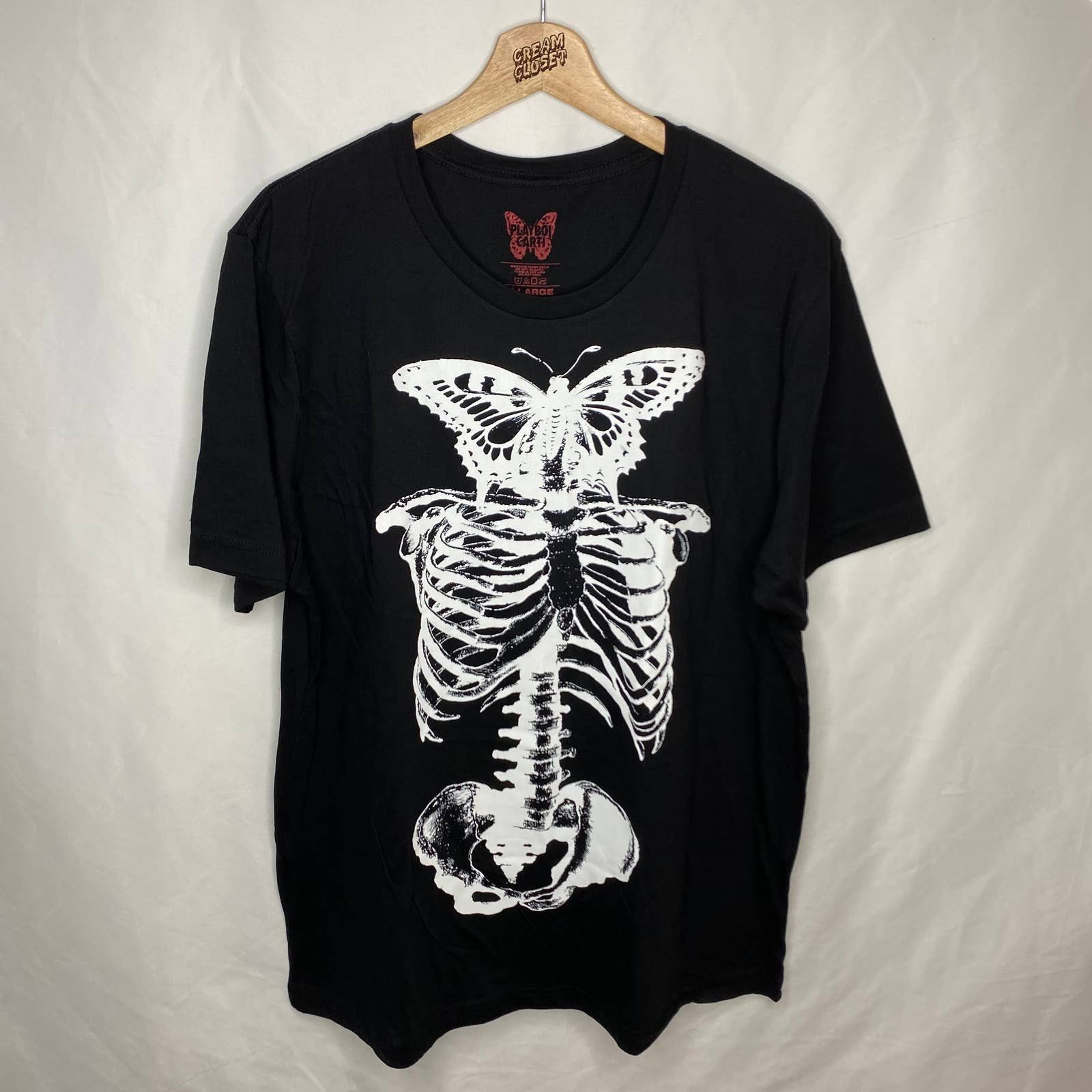 AWGE Skull Butterfly Hip Hop Rap Tour Merch Tee XL Size US XL / EU 56 / 4 - 1 Thumbnail