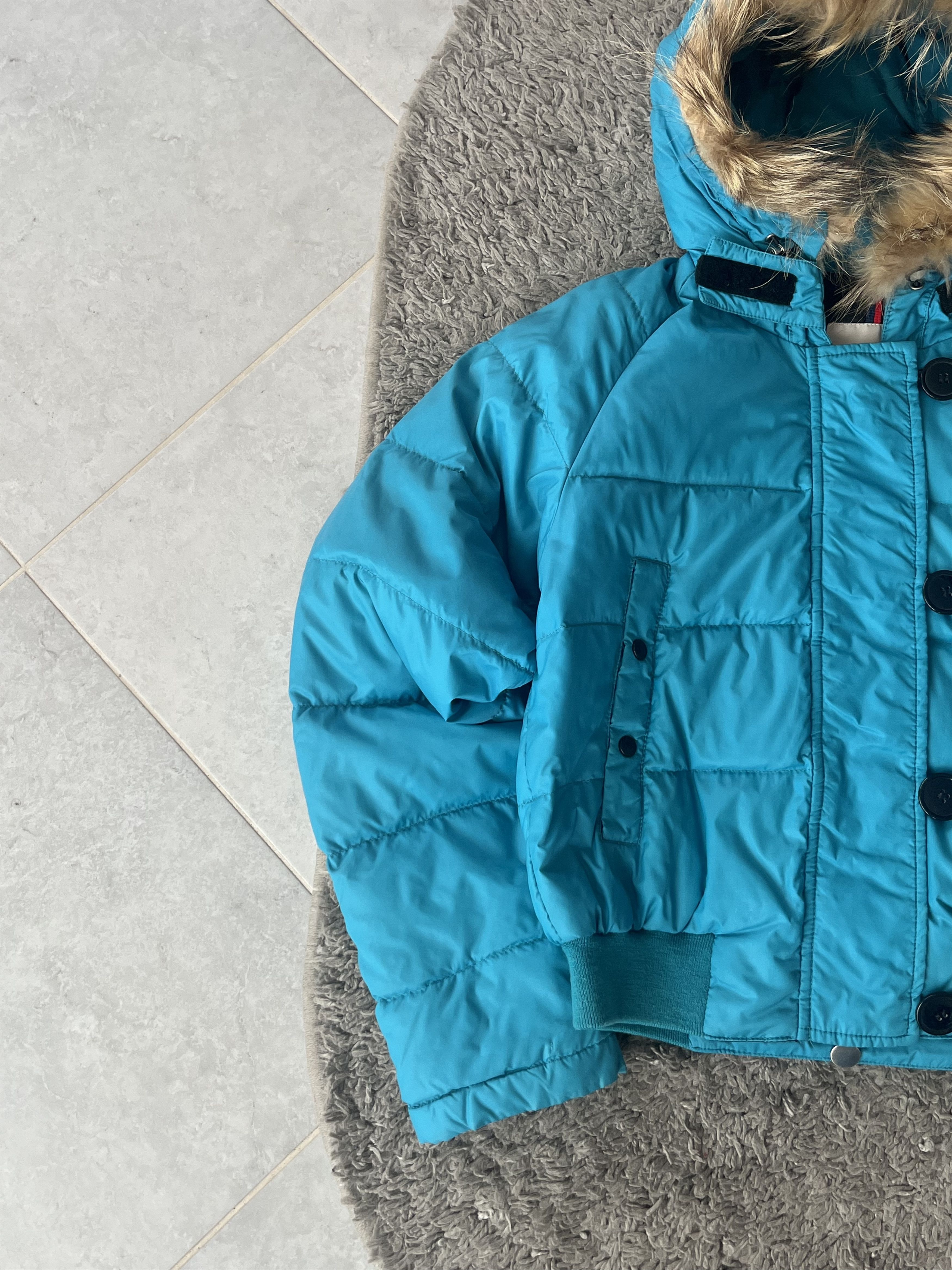 Moncler MONCLER Alpin Quilted Down Puffer Jacket Hooded Blue Color Size S / US 4 / IT 40 - 3 Thumbnail