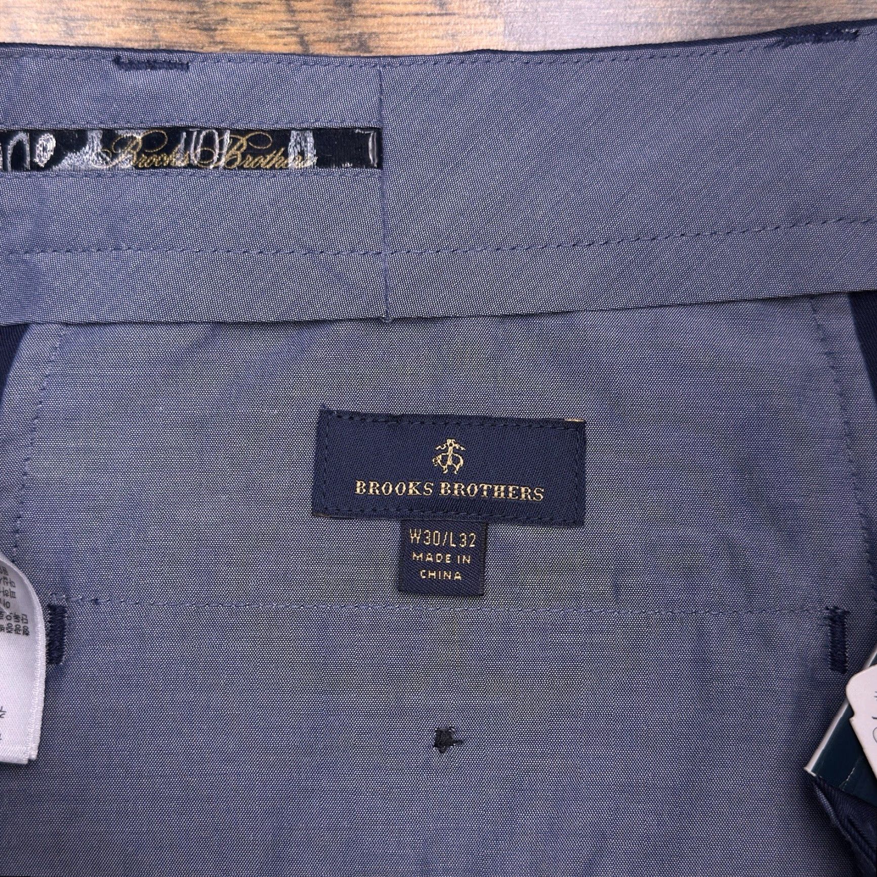 Brooks Brothers Brooks Brothers Performance Chino Pants Mens 30x32 Navy Mid Rise Stretch New Size US 30 / EU 46 - 5 Thumbnail
