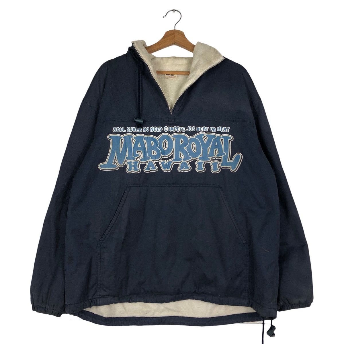 Japanese Brand Vintage Anorak Jacket Half Zipper Mabo Royal Hawaii BigLogo Size US M / EU 48-50 / 2 - 11 Thumbnail