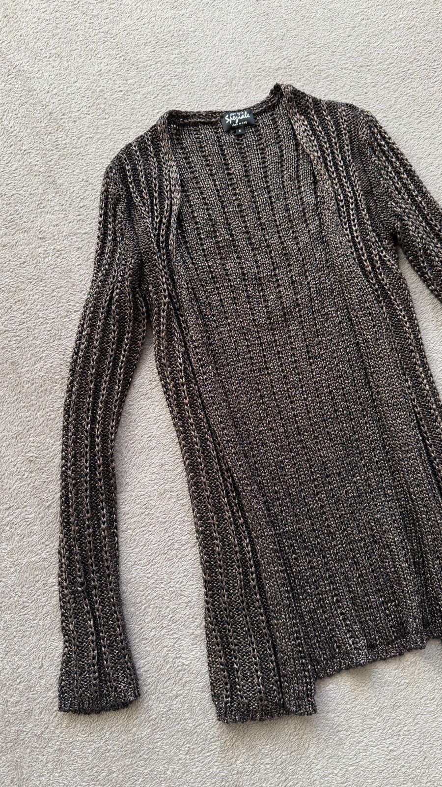 Le Grande Bleu (L.G.B.) Metallic Margiela Rick Owens Yohji LGB Vibe Mesh Cardigan Size M / US 6-8 / IT 42-44 - 3 Thumbnail