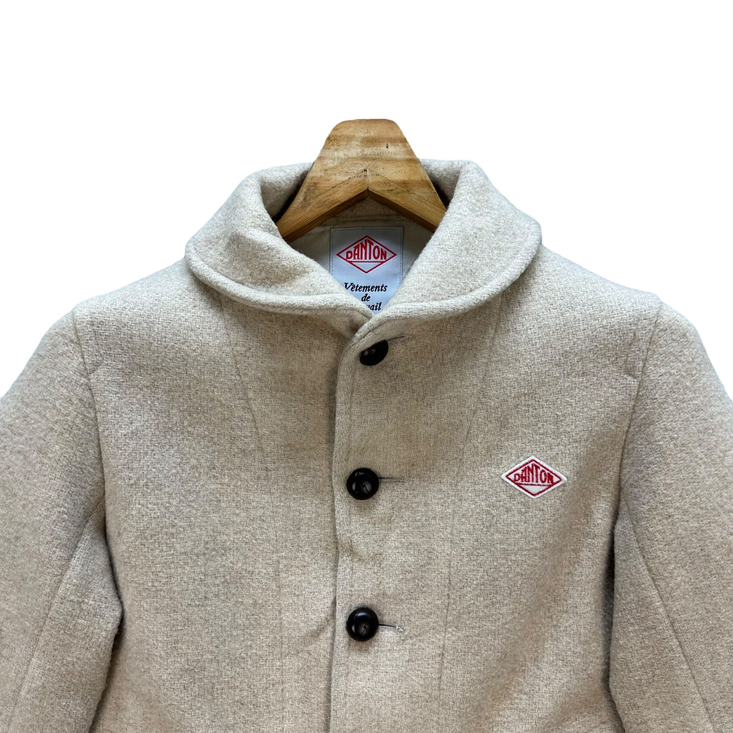 Danton DANTON Button Wool Collared Jacket #A50-1176 Size S / US 4 / IT 40 - 2 Thumbnail