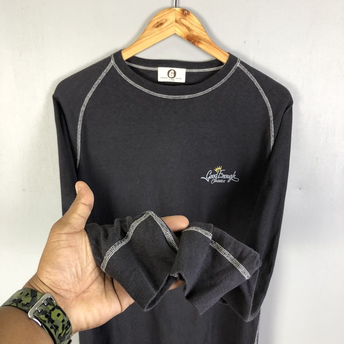トップス GOOD ENOUGH LONG SLEEVE T 90s Vintage 90s GDEH Good Enough Long Sleeve Tshirt