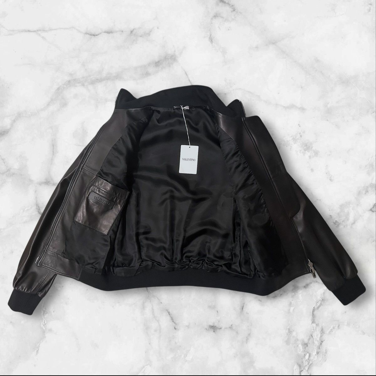 Valentino Valentino VLTN Lambskin Bomber Jacket Size US M / EU 48-50 / 2 - 4 Thumbnail