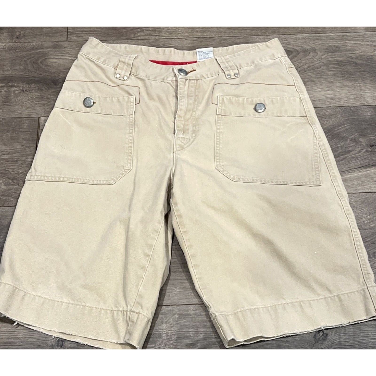 Vintage VINTAGE CHEVIGNON Denim Shorts Casual Cargo 30 Khaki Blue 80s 90s American Mens Size US 30 / EU 46 - 5 Thumbnail
