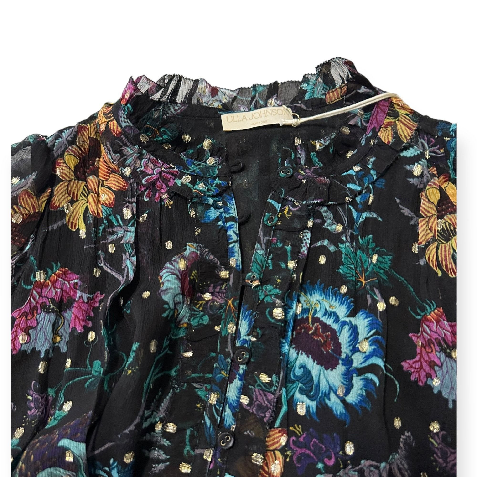 Ulla Johnson Ulla Johnson Anais Dress in Black Iris, Size 0, NWT Size XS / US 0-2 / IT 36-38 - 11 Thumbnail
