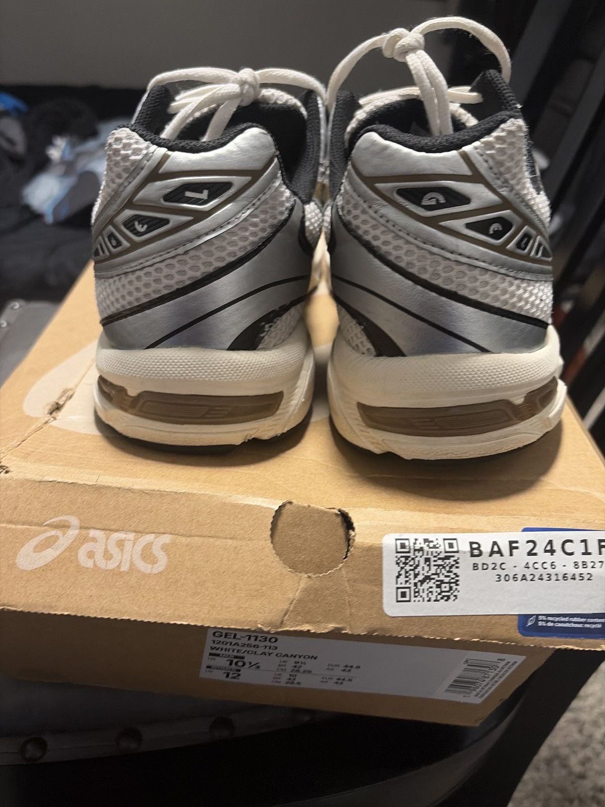 Asics Asics Gel-1130 White Clay Canyon Size US 10.5 / EU 43-44 - 4 Thumbnail