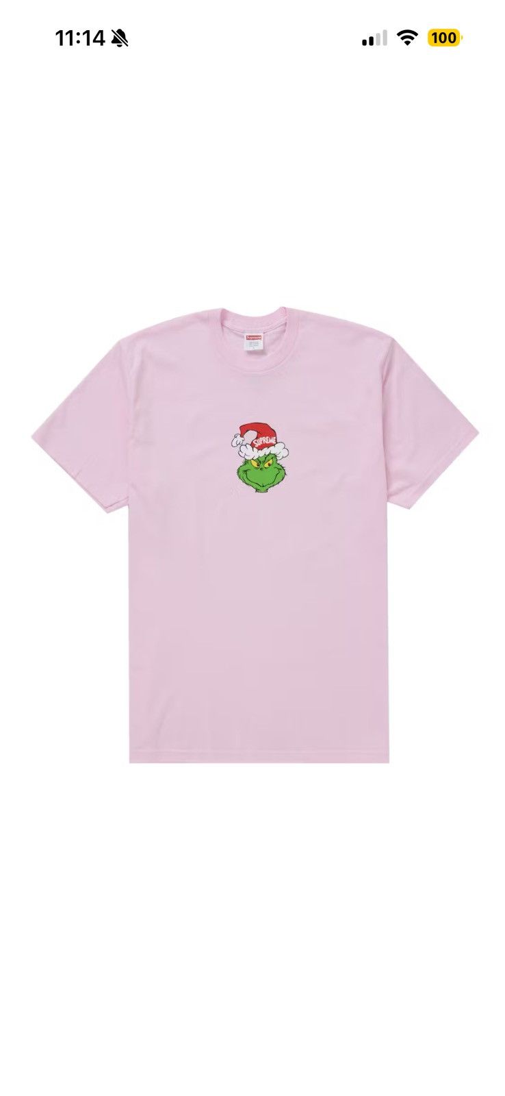 Supreme Supreme Grinch Tee FW24 Pink Size US S / EU 44-46 / 1 - 1 Thumbnail