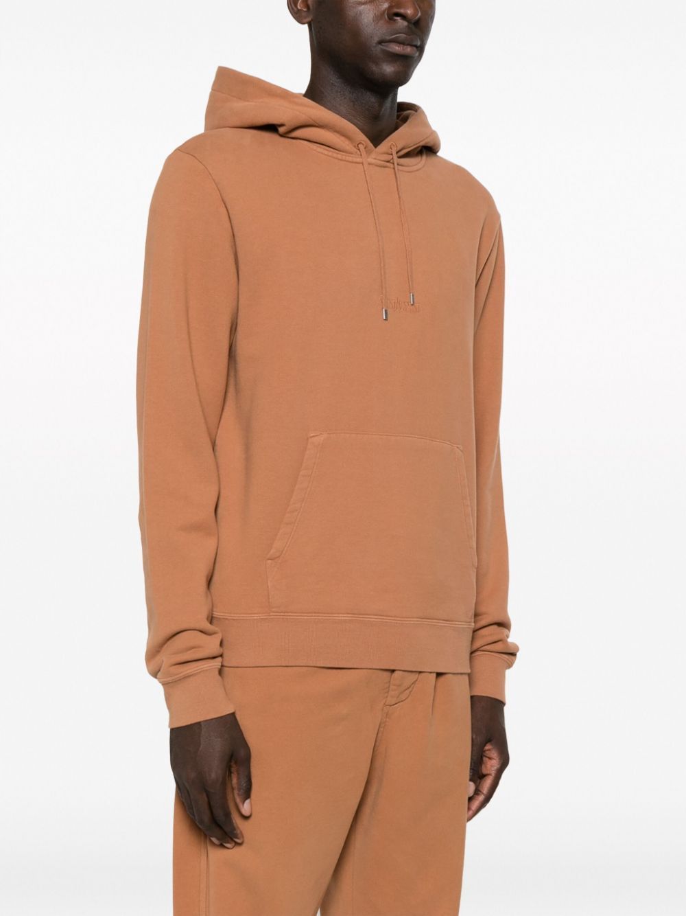 Saint Laurent Paris o1bcso1str1224 Logo Embroidered Hoodie in Light Orange Size US S / EU 44-46 / 1 - 3 Thumbnail