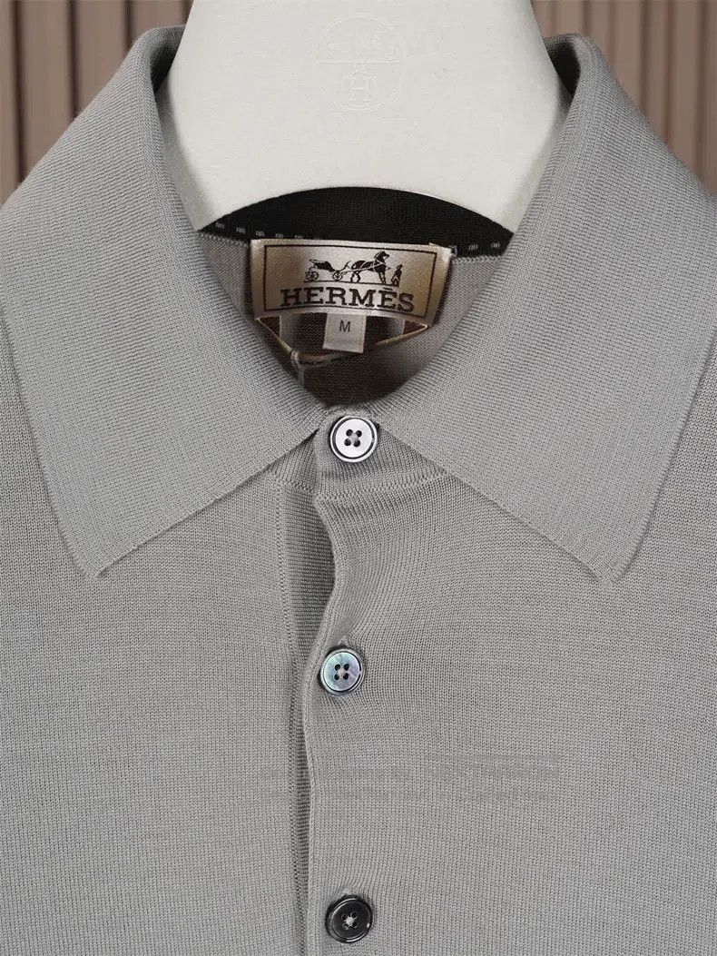 Hermes Hermes Men's Knit Long Sleeve Shirt Size US M / EU 48-50 / 2 - 2 Thumbnail