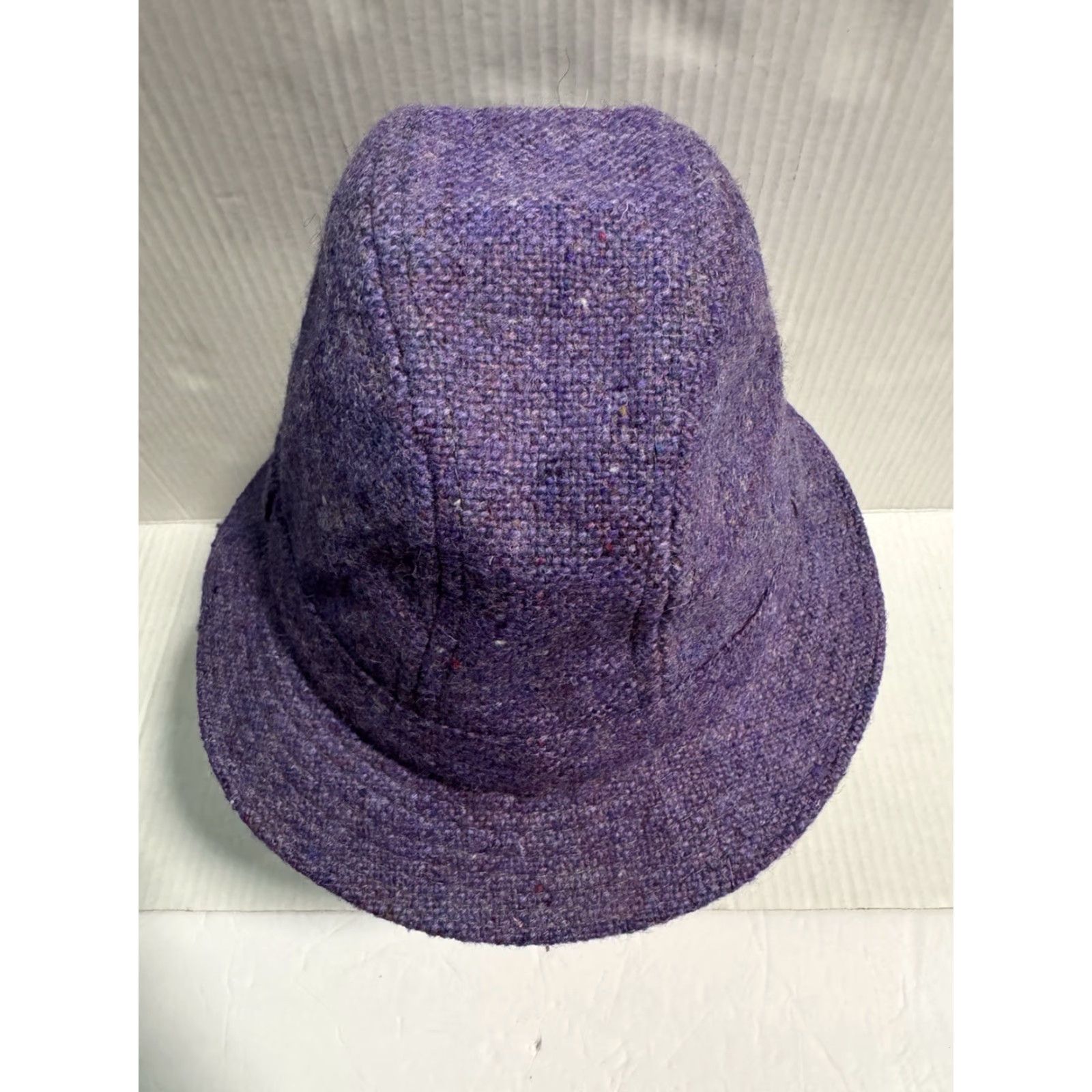 Vintage VINTAGE Bunratty Irish Tweed Walking Hat S Purple Wool Bucket Hat Men - 100% Wool, Tweed, Lined, Made Ireland, Classic, Fall Winter Spring, Casual Size ONE SIZE - 6 Thumbnail