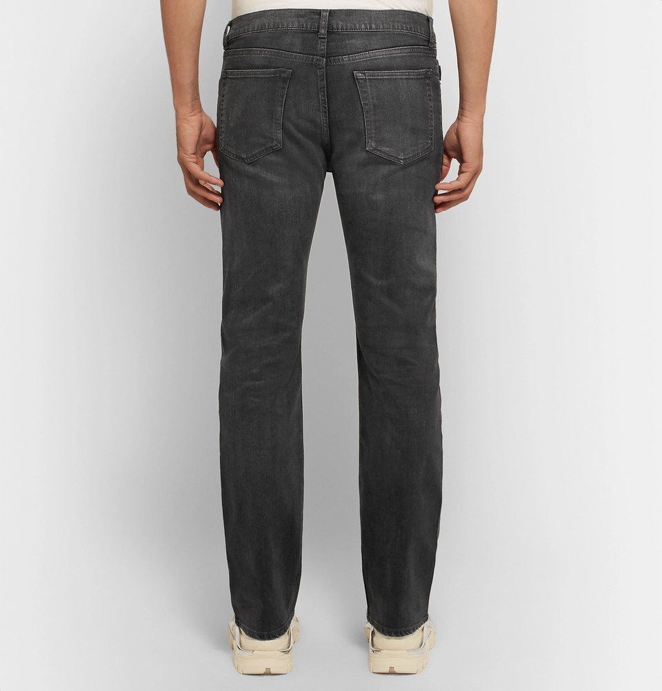 Balenciaga Early Demna Slim-Fit Coated Stretch-Denim Jeans Faded Black Size US 36 / EU 52 - 8 Thumbnail