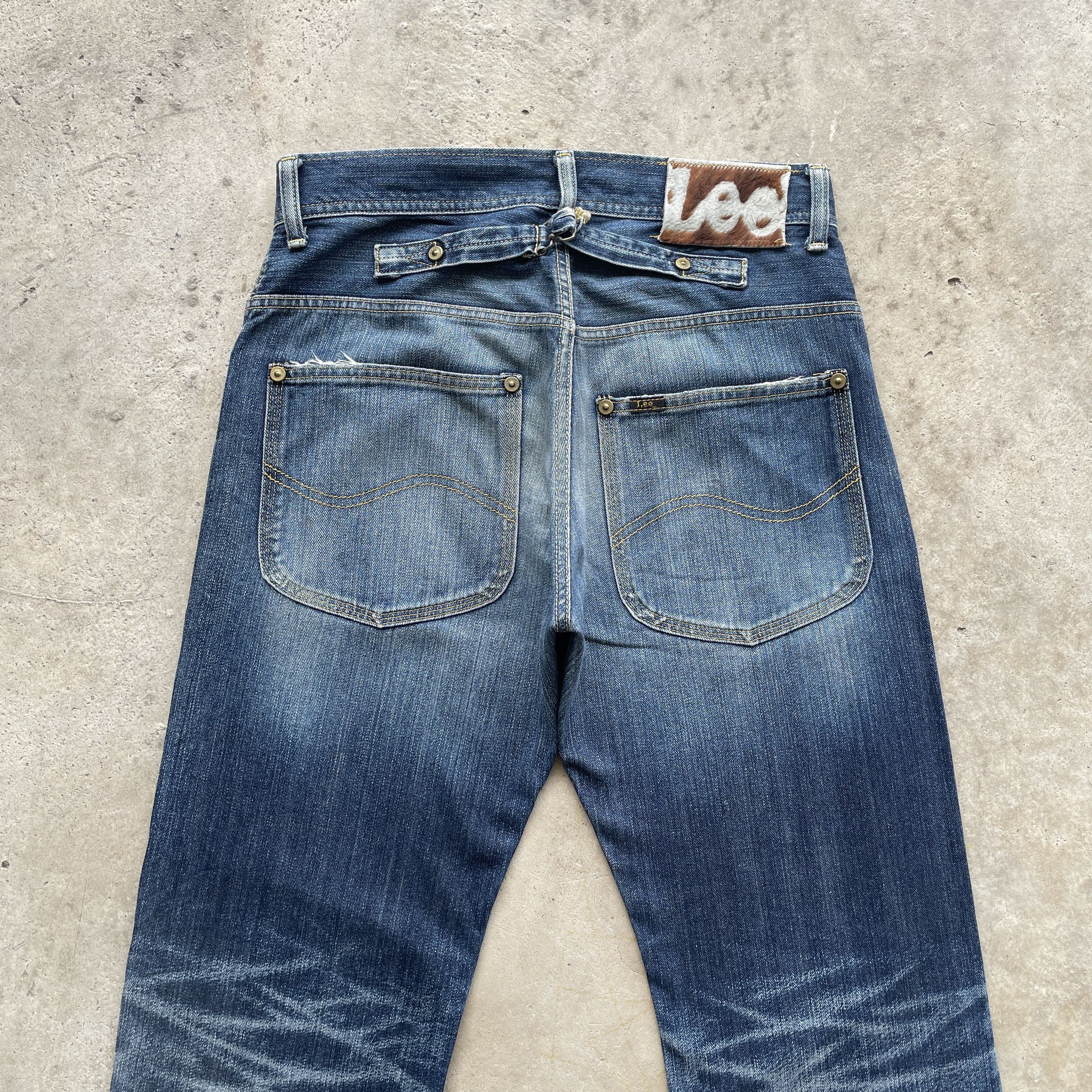 Japanese Brand Vintage Lee Japan Jeans Buckle Denim Pants Faded W32x30.5 Size US 32 / EU 48 - 10 Thumbnail