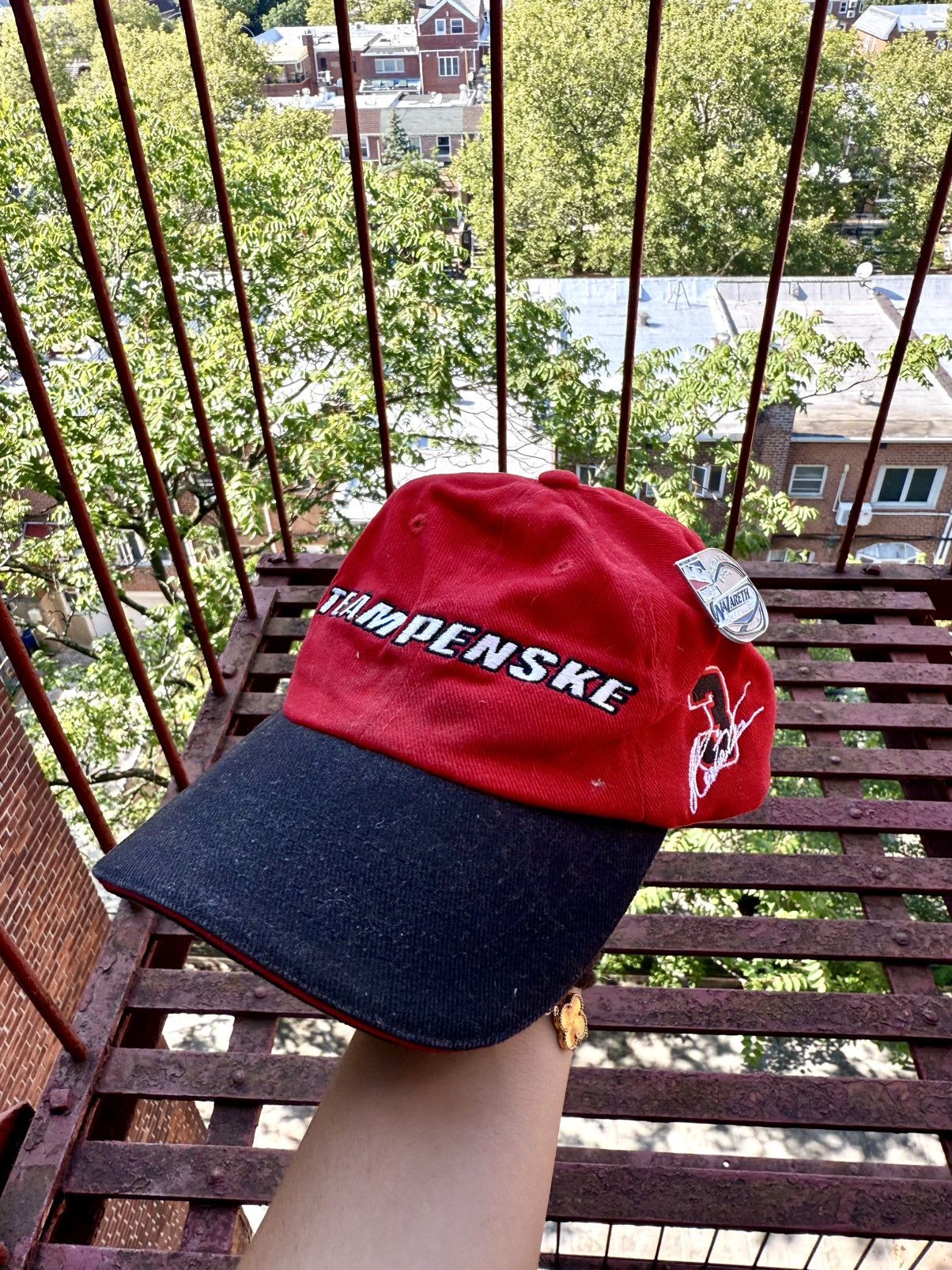 NASCAR Y2K 2004 Team Penske NASCAR Hat Cap with Pin Size ONE SIZE - 1 Thumbnail