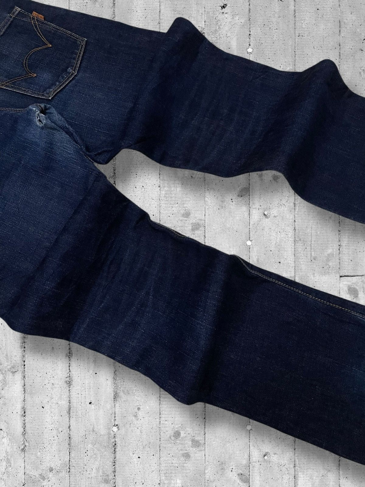 Designer × Edwin × Vintage Vintage Og Designer Japan Edwin Selvedge Distressed Denim Size US 34 / EU 50 - 15 Thumbnail