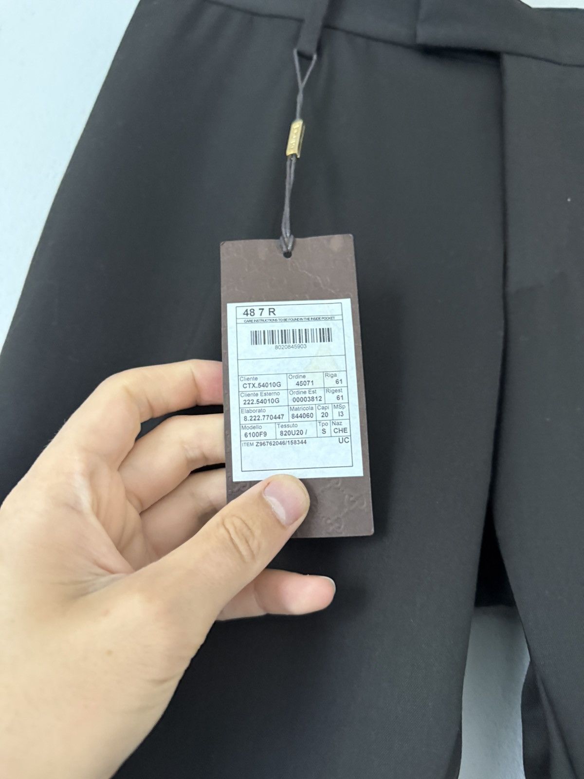 Gucci Gucci Classic Black Wool Trousers with Stretch – Size 48R Size US 32 / EU 48 - 6 Thumbnail