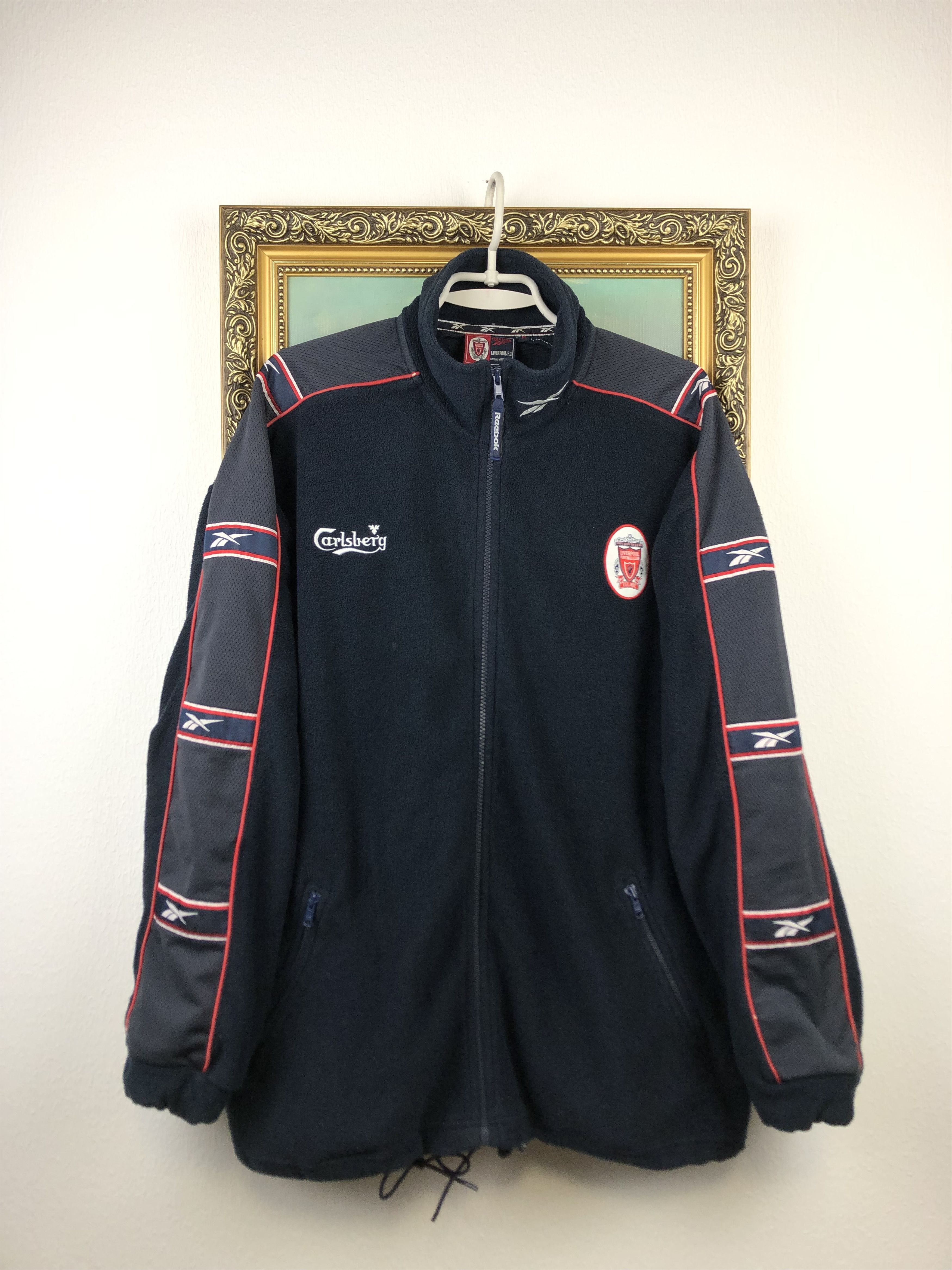 Vintage Liverpool Football Fleece Jacket Track Top Rare