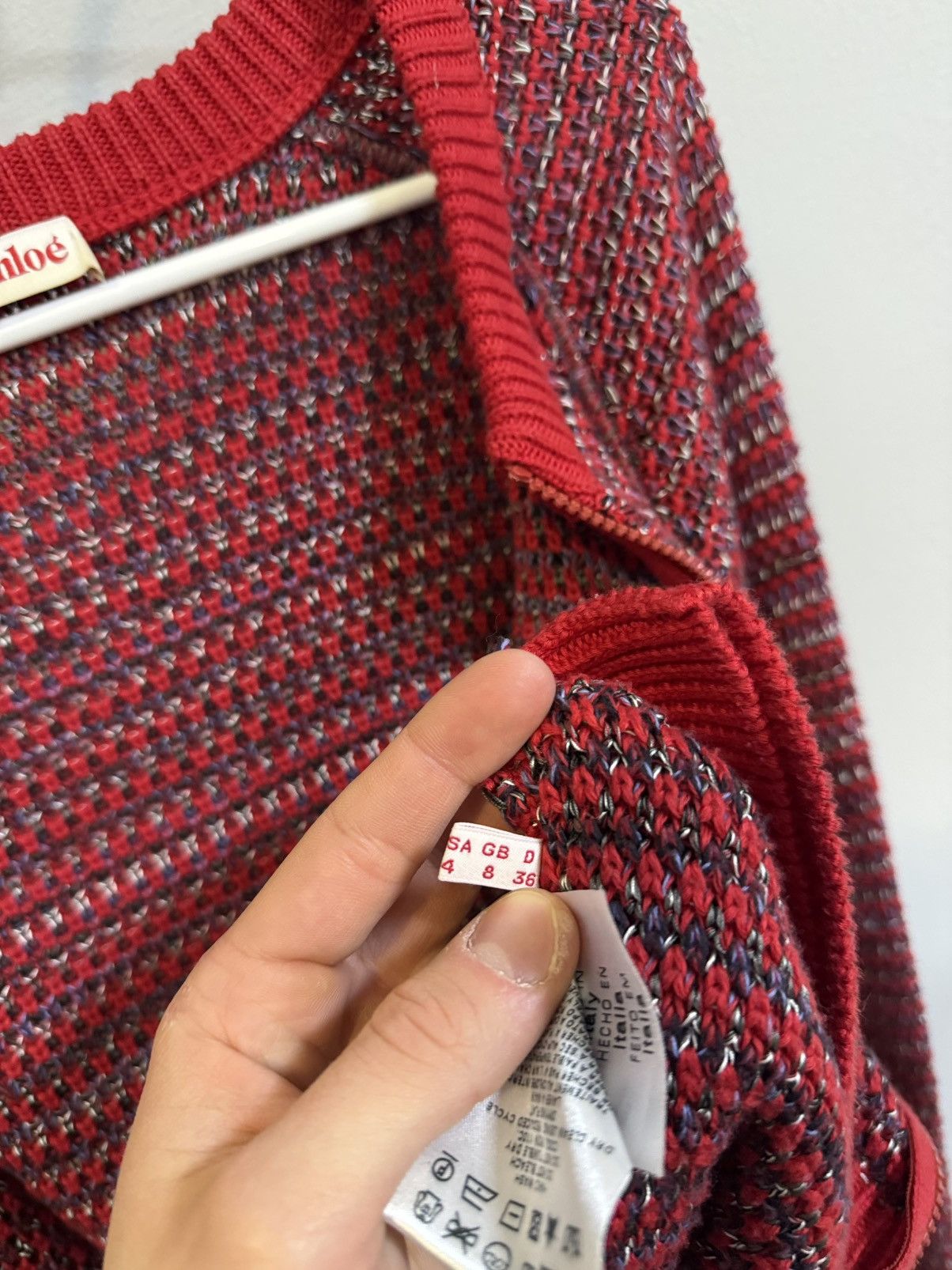 Chloe See by Chloe Wоmеns Knitted Sweater Size M / US 6-8 / IT 42-44 - 9 Thumbnail
