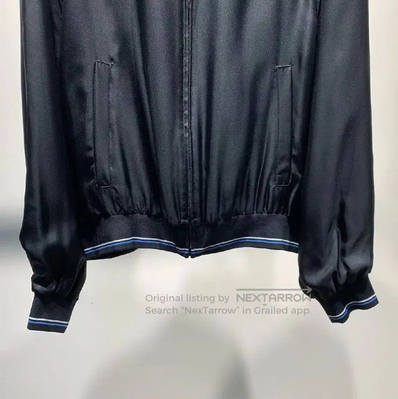 Prada Prada Black Men's Jacket with Blue Stripes. Size US L / EU 52-54 / 3 - 5 Thumbnail