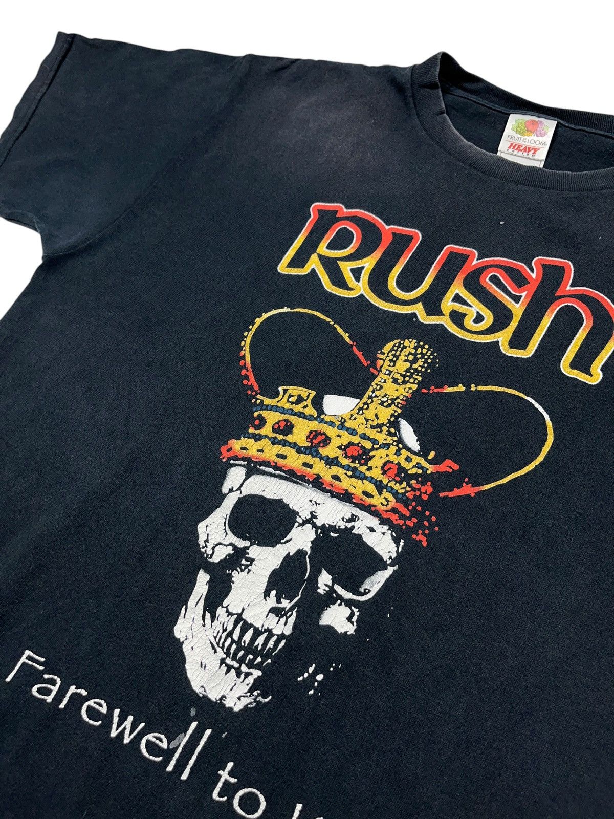 Band Tees × Vintage Vintage 00s Rush A Farewell To Kings Faded T-shirt Size US M / EU 48-50 / 2 - 4 Thumbnail