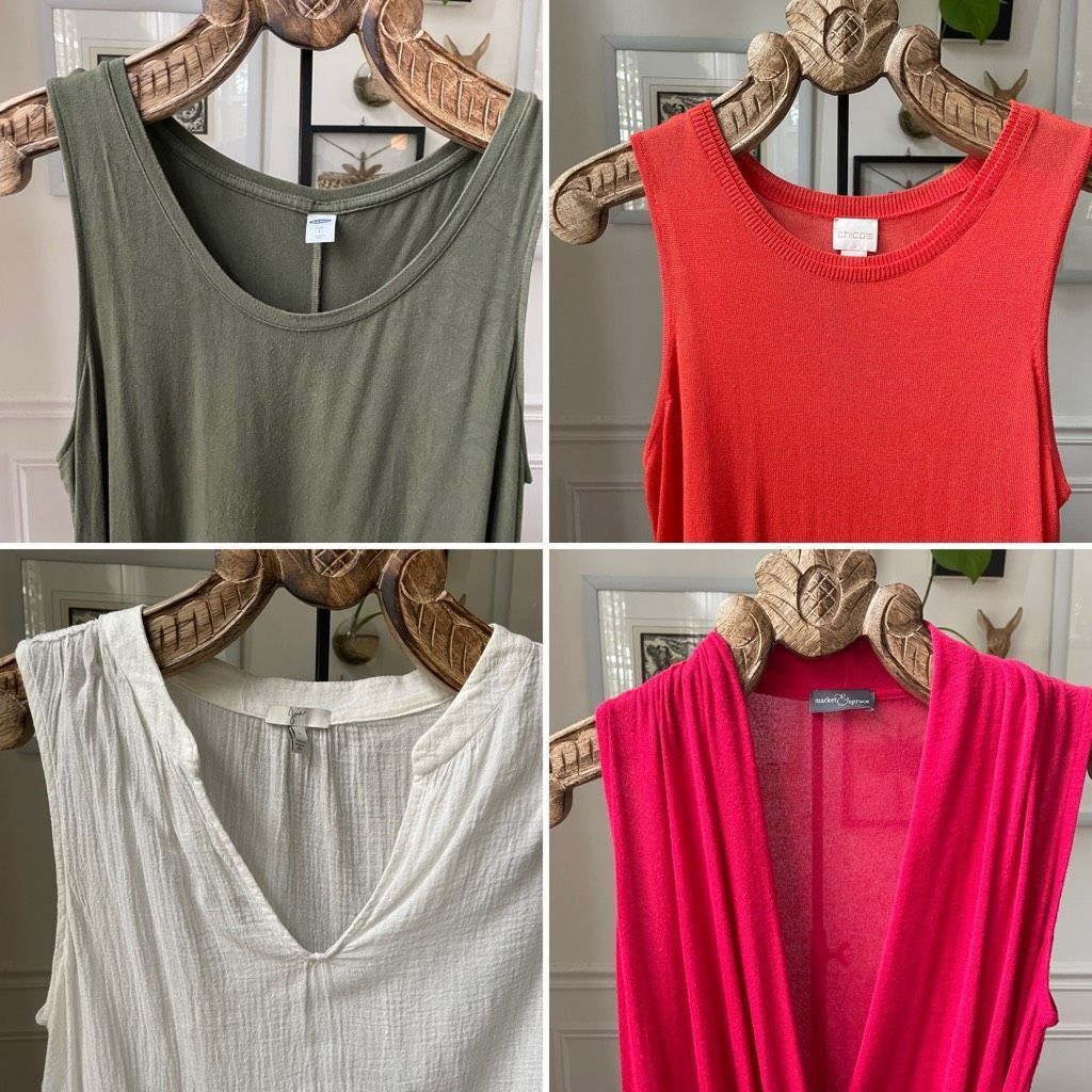 Joie Lot 4 Sleeveless Tops Market & Spruce Joie Chicos Old Navy M Size L / US 10 / IT 46 - 2 Thumbnail
