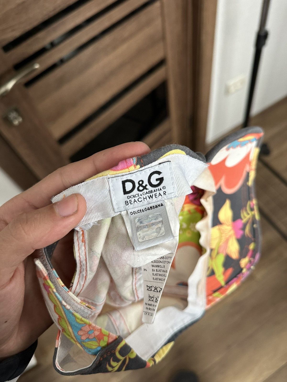 Dolce & Gabbana Dolce & Gabbana Baseball Cap Hat Floral Multilogo D&G Size ONE SIZE - 10 Thumbnail