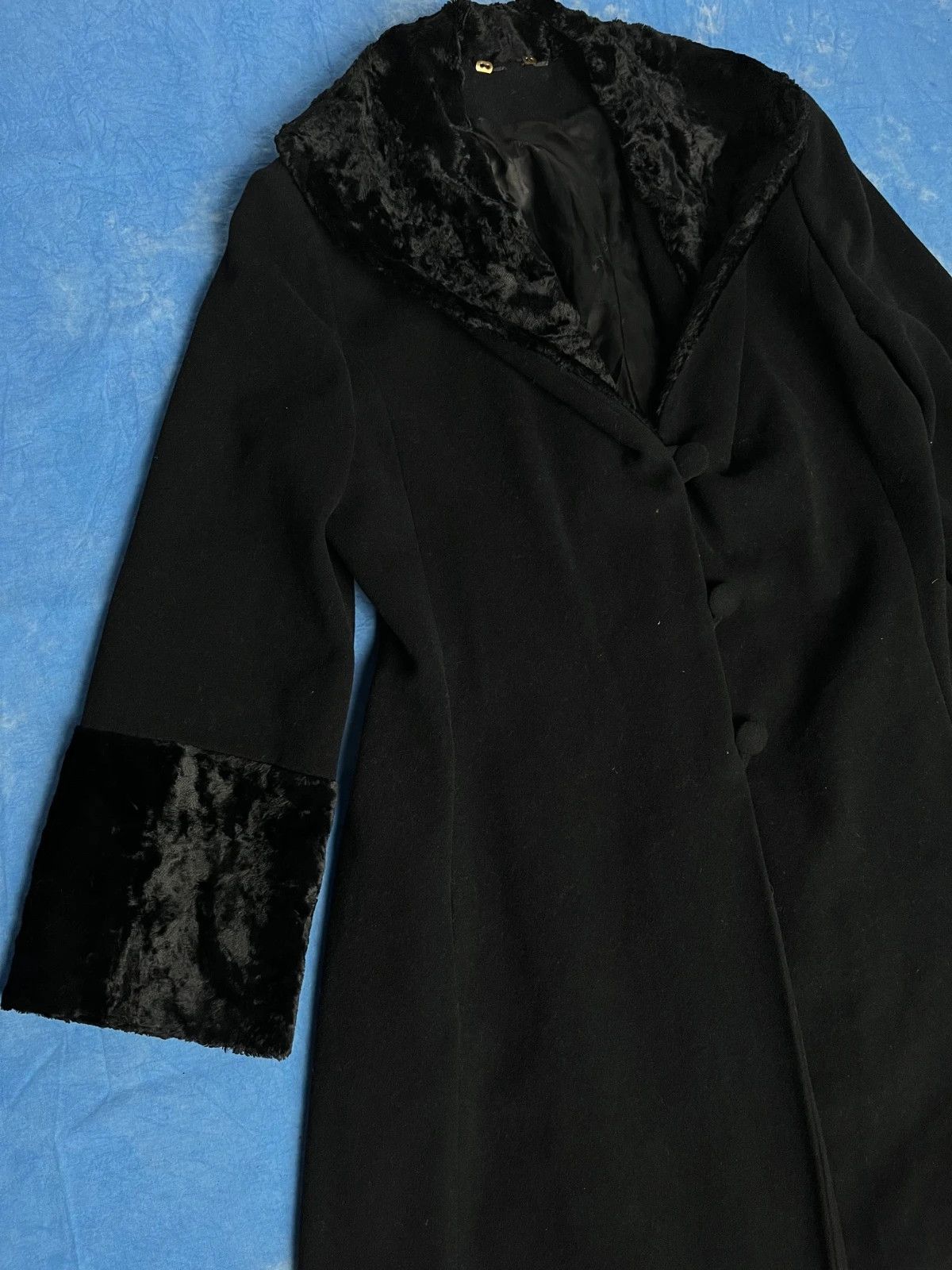 Vintage Vintage Avant Garde Cashmere Wool Long Japan Style Coat Size US L / EU 52-54 / 3 - 4 Thumbnail