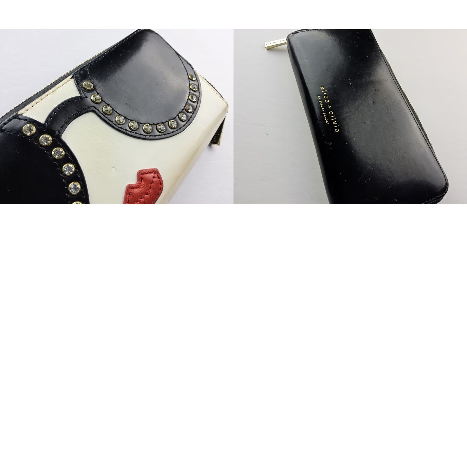 Alice + Olivia Alice + Olivia Alicia + Olivia Stacey Bendet Rhinestone Zip Around Wallet Womens Multicolor Zip-Around Rhinestone Olivia 7.75x4 Accessories Size ONE SIZE - 8 Thumbnail