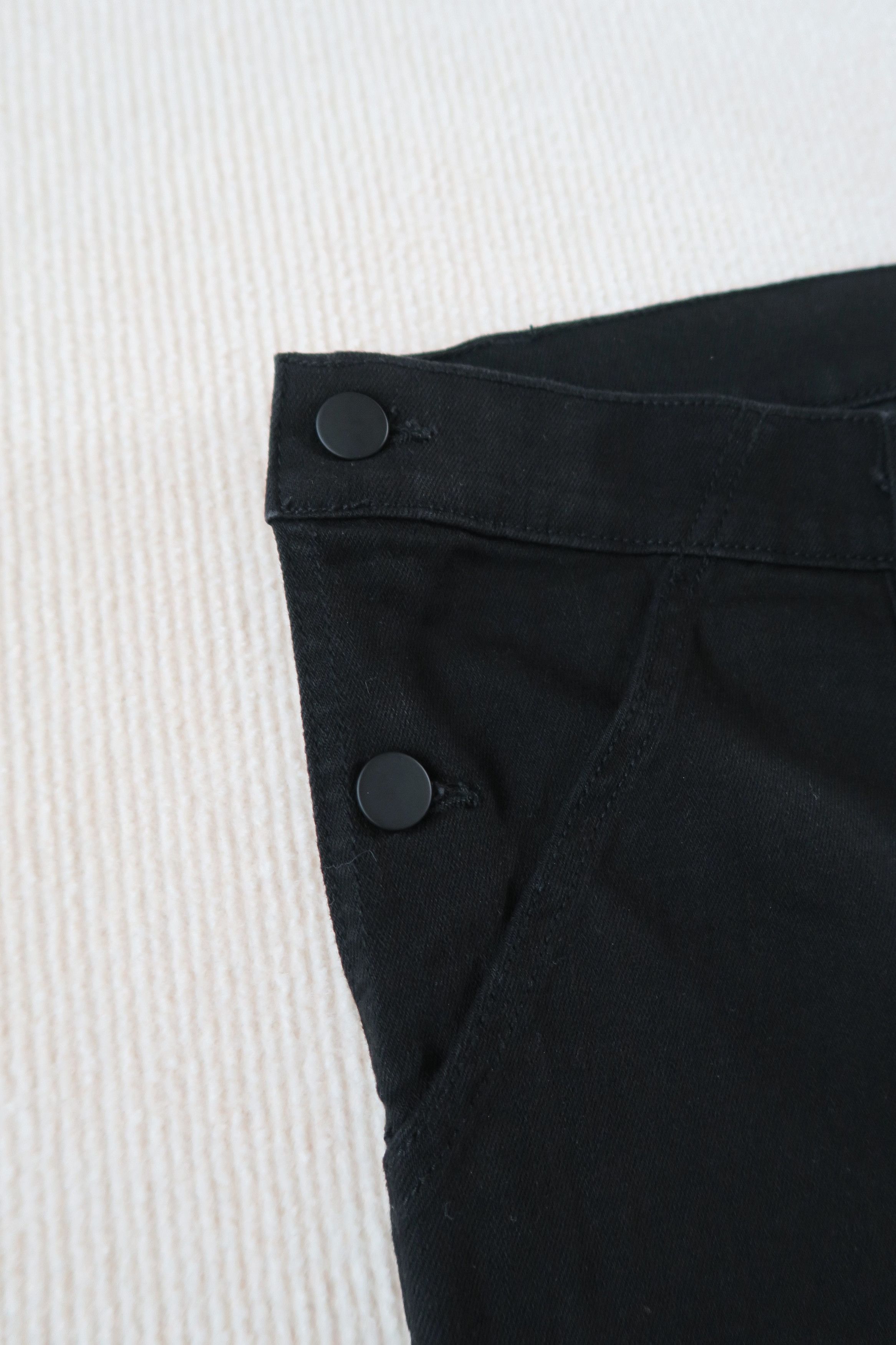 OAK Oak NYC Drop Crotch Stretch Cropped Denim Pants Size US 34 / EU 50 - 4 Thumbnail