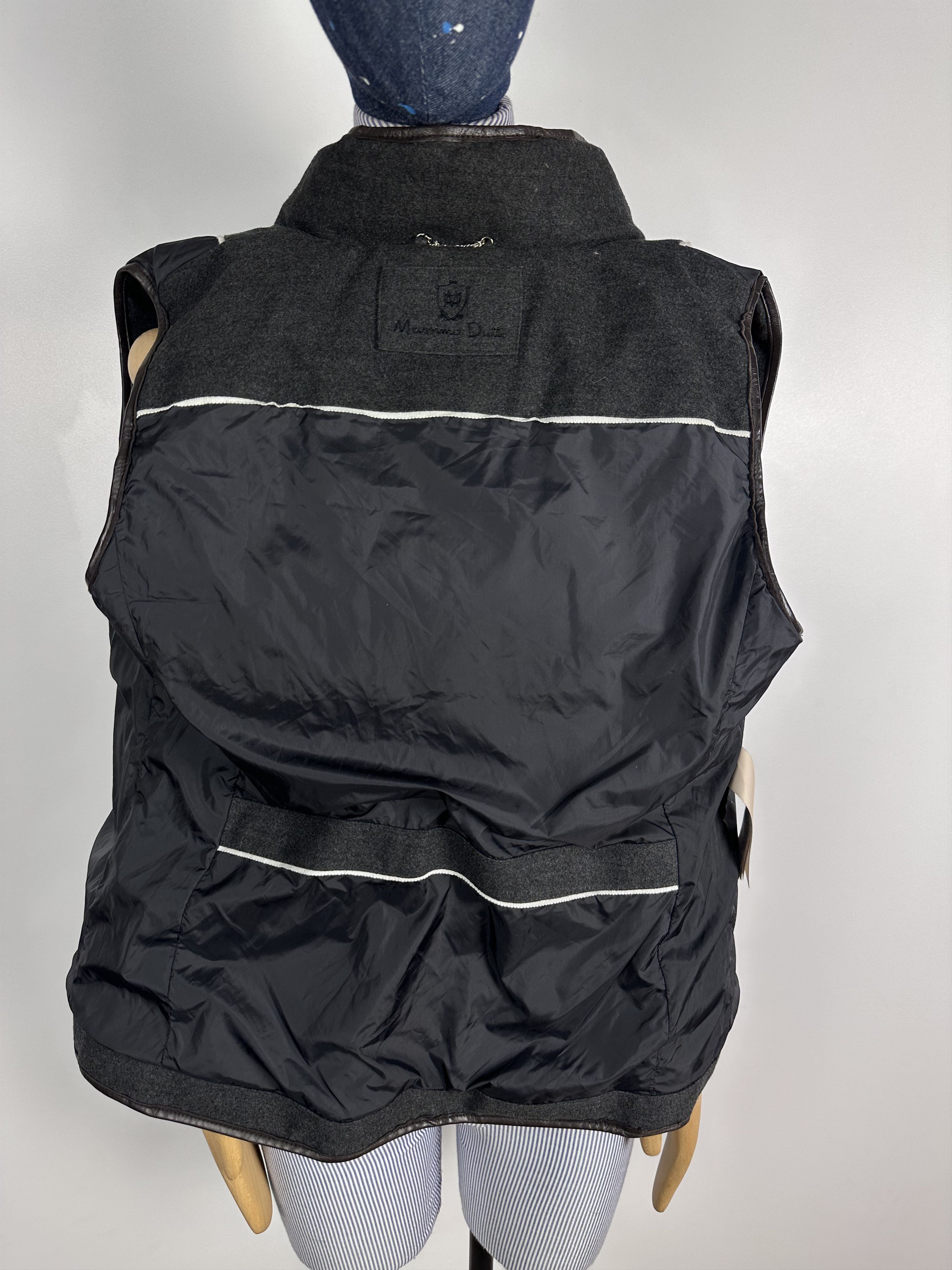 Massimo Dutti Massimo Dutti Womens Wool Vest Coat Gray Size L Size L / US 10 / IT 46 - 9 Thumbnail