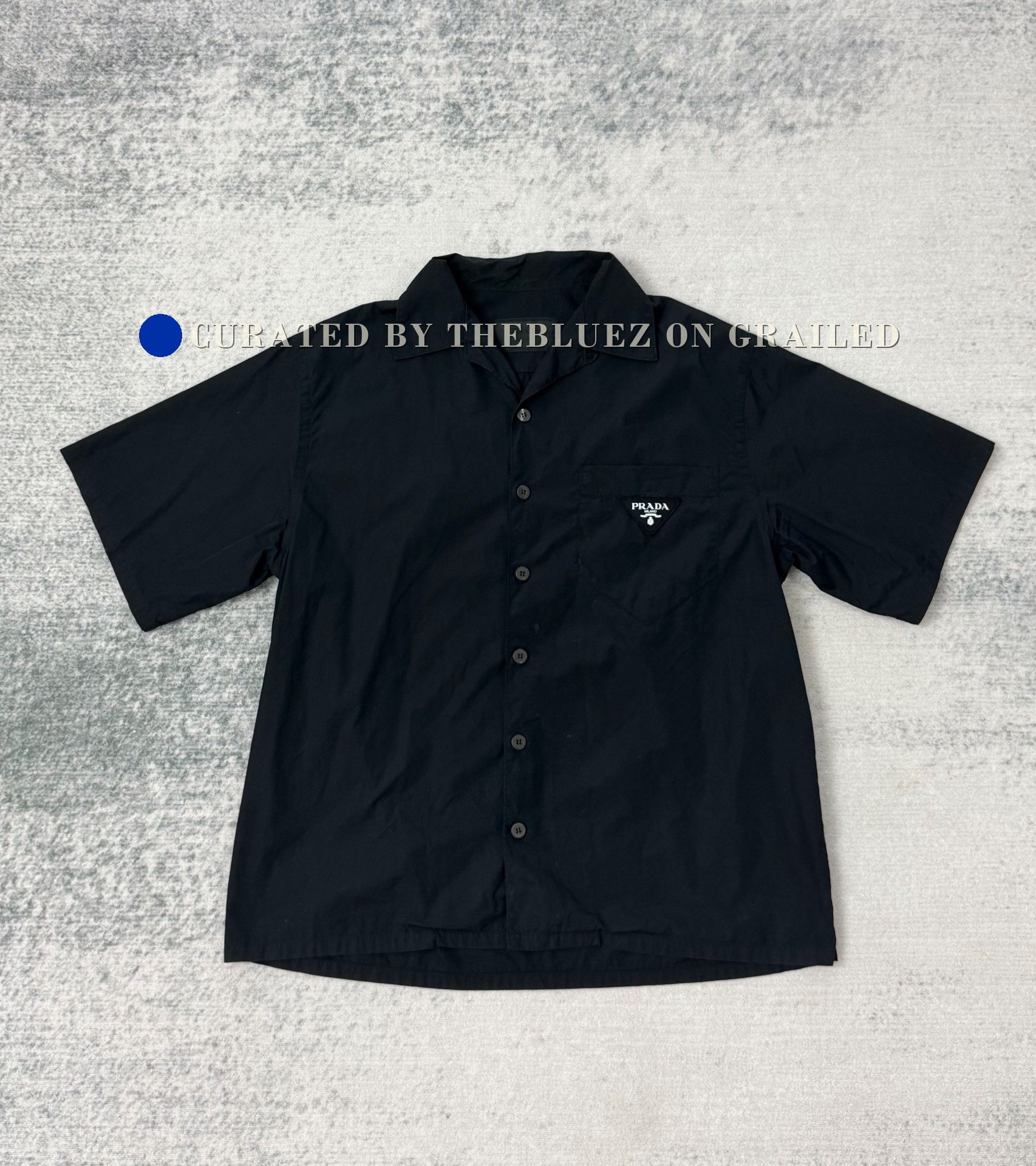 Prada Prada Black Triangle Logo Short-Sleeve Shirt Size US L / EU 52-54 / 3 - 1 Thumbnail