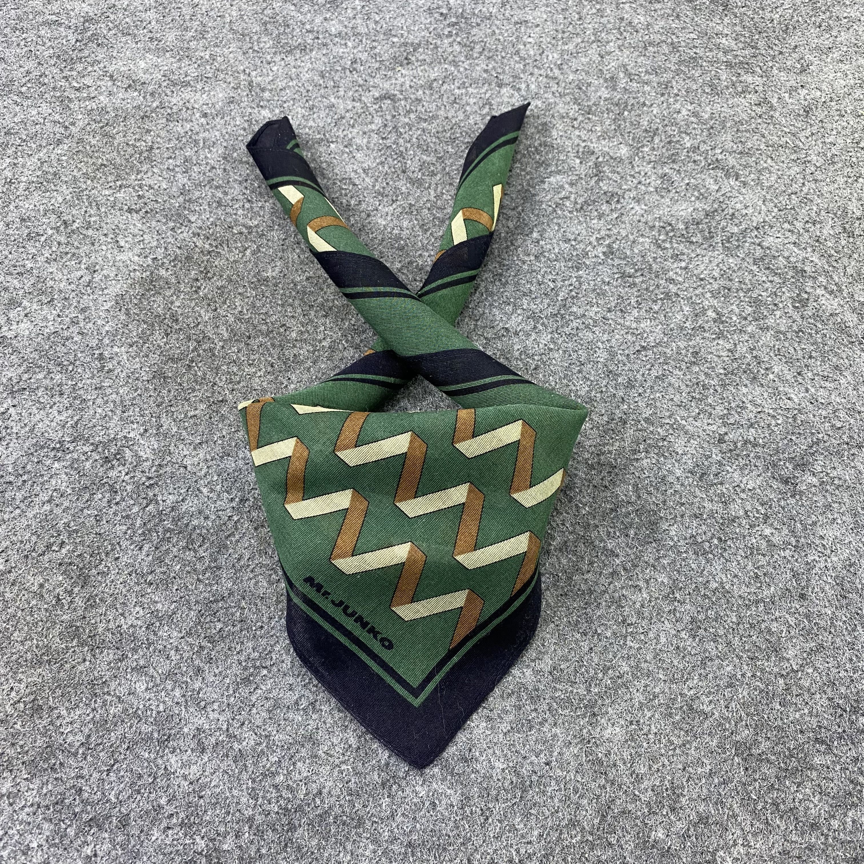 Japanese Brand Mr.Junko Handkerchief Neckerchief Bandana-B1821 Size ONE SIZE - 2 Thumbnail