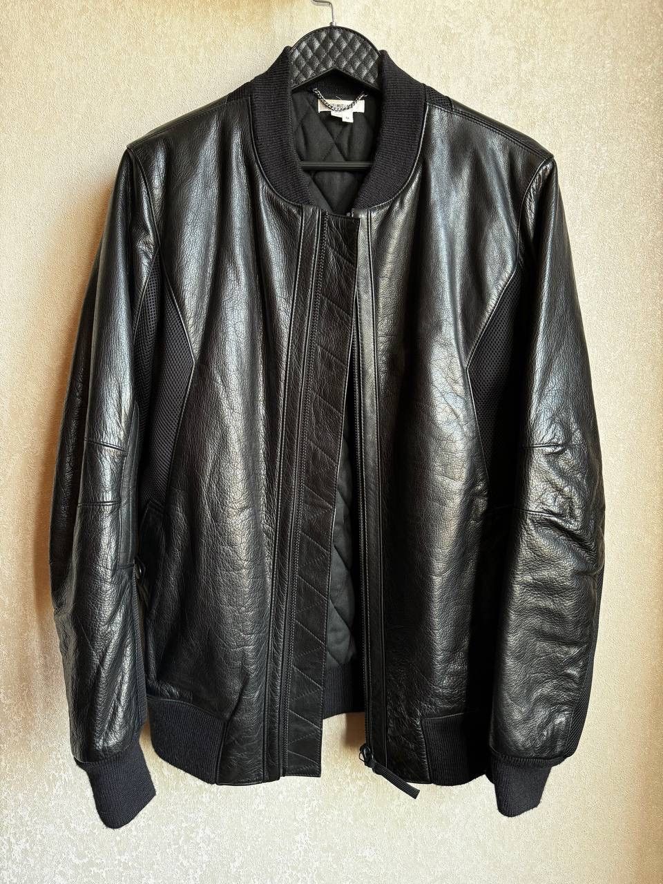 Helmut Lang Hybrid leather Bomber jacket Size US M / EU 48-50 / 2 - 1 Thumbnail