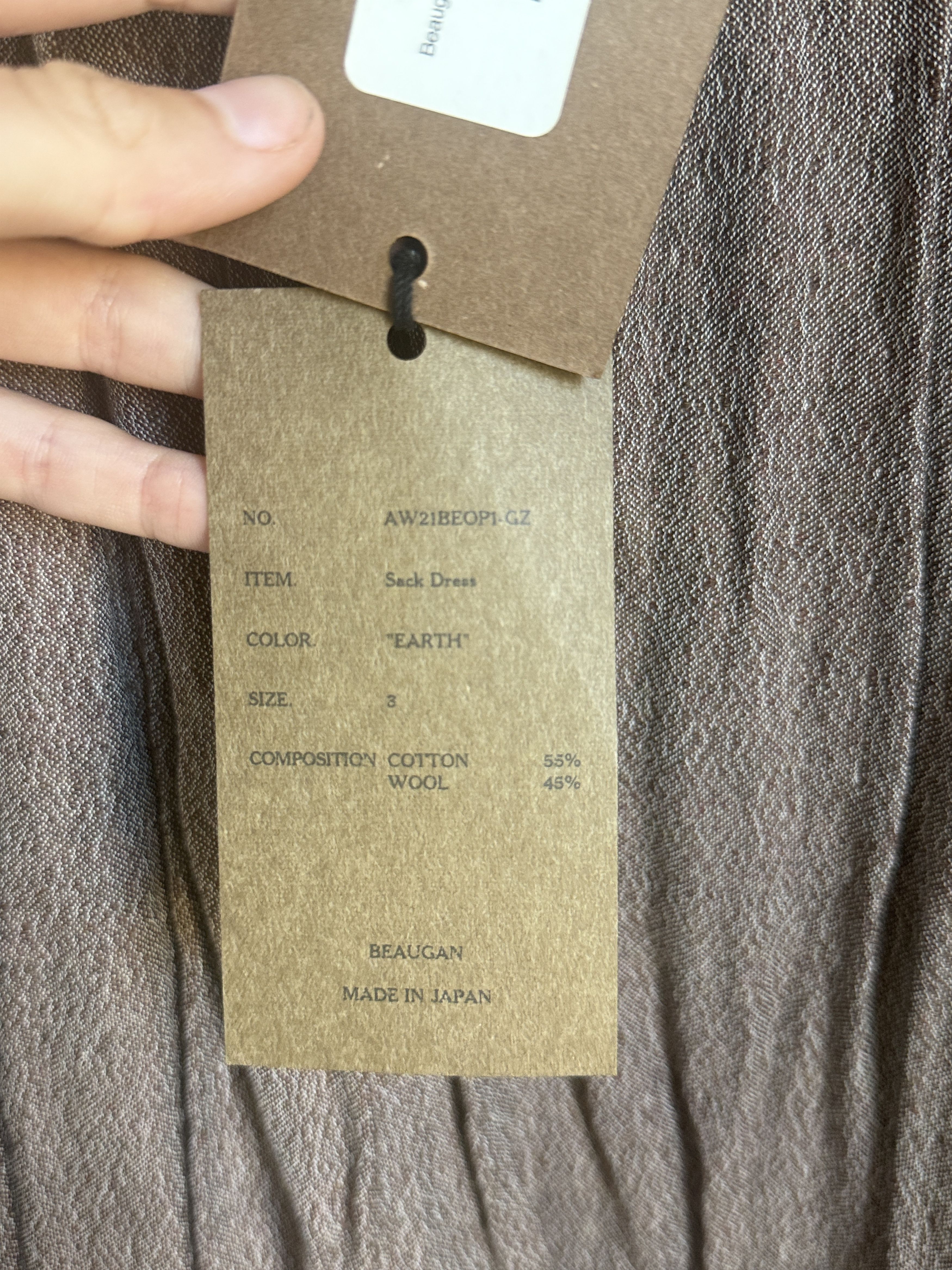 Beaugan $1170 NWT BEAUGAN GAUZE SACK DRESS Size L / US 10 / IT 46 - 10 Thumbnail