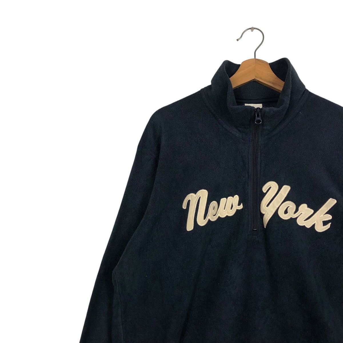 MLB × New York Yankees × Uniqlo 📌Vintage Fleece Half Zipper Jacket Mlb New York Yankees Size US L / EU 52-54 / 3 - 8 Thumbnail