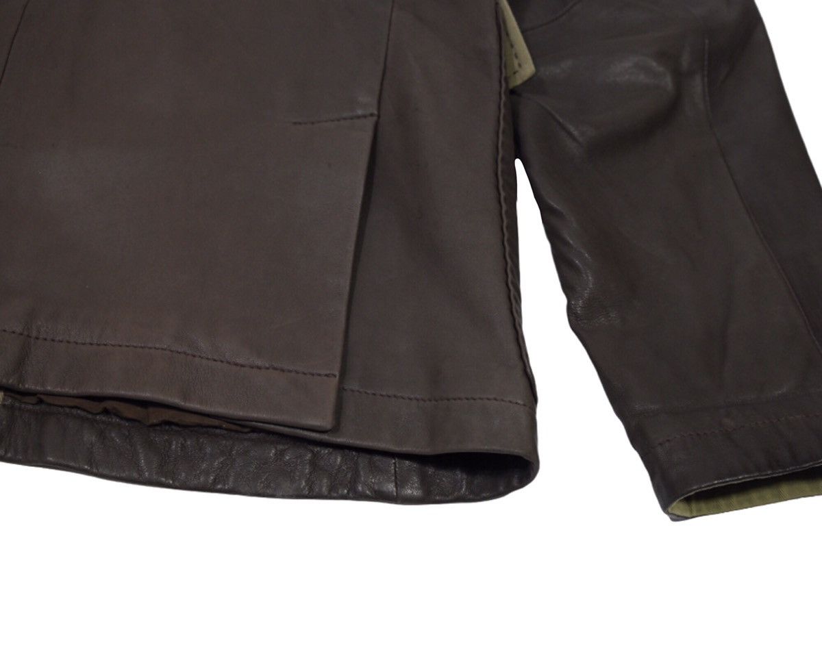 Hugo Boss Hugo Boss Vintage Leather Jacket Men's Sz 50 Brown Size US M / EU 48-50 / 2 - 11 Thumbnail