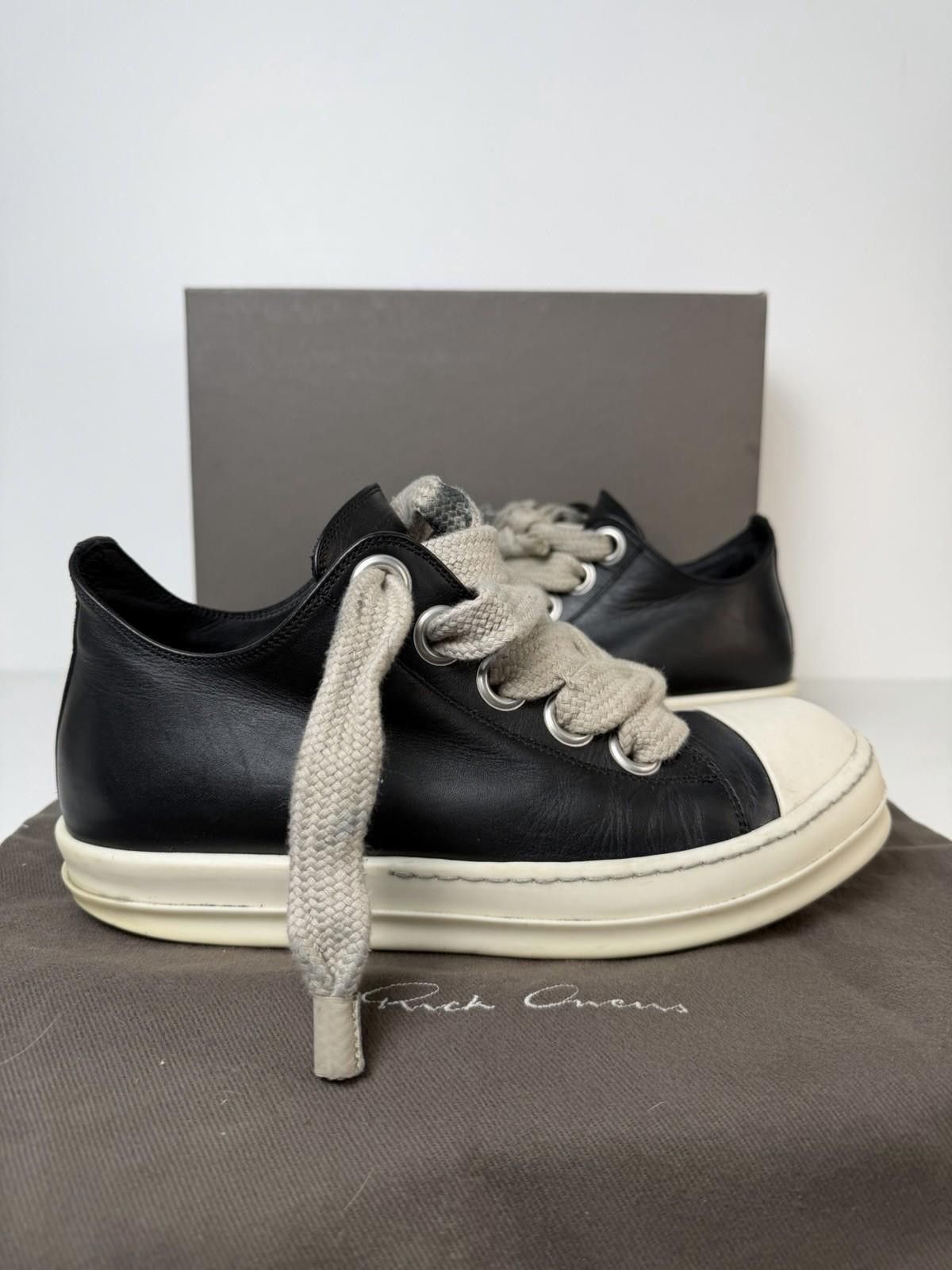 Rick Owens Rick owens mid low Ramones white and blue sole sz