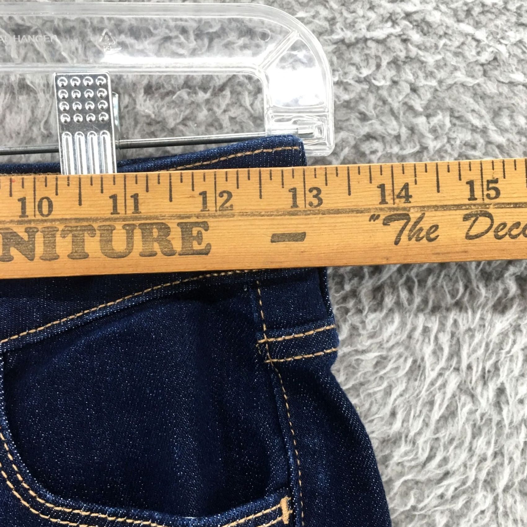 Old Navy Old Navy Jeans Womens 0 Hi-Rise Straight Blue Denim Cotton Blend Zip Fly Button Jeans Size 25" / US 0 / IT 36 - 5 Thumbnail