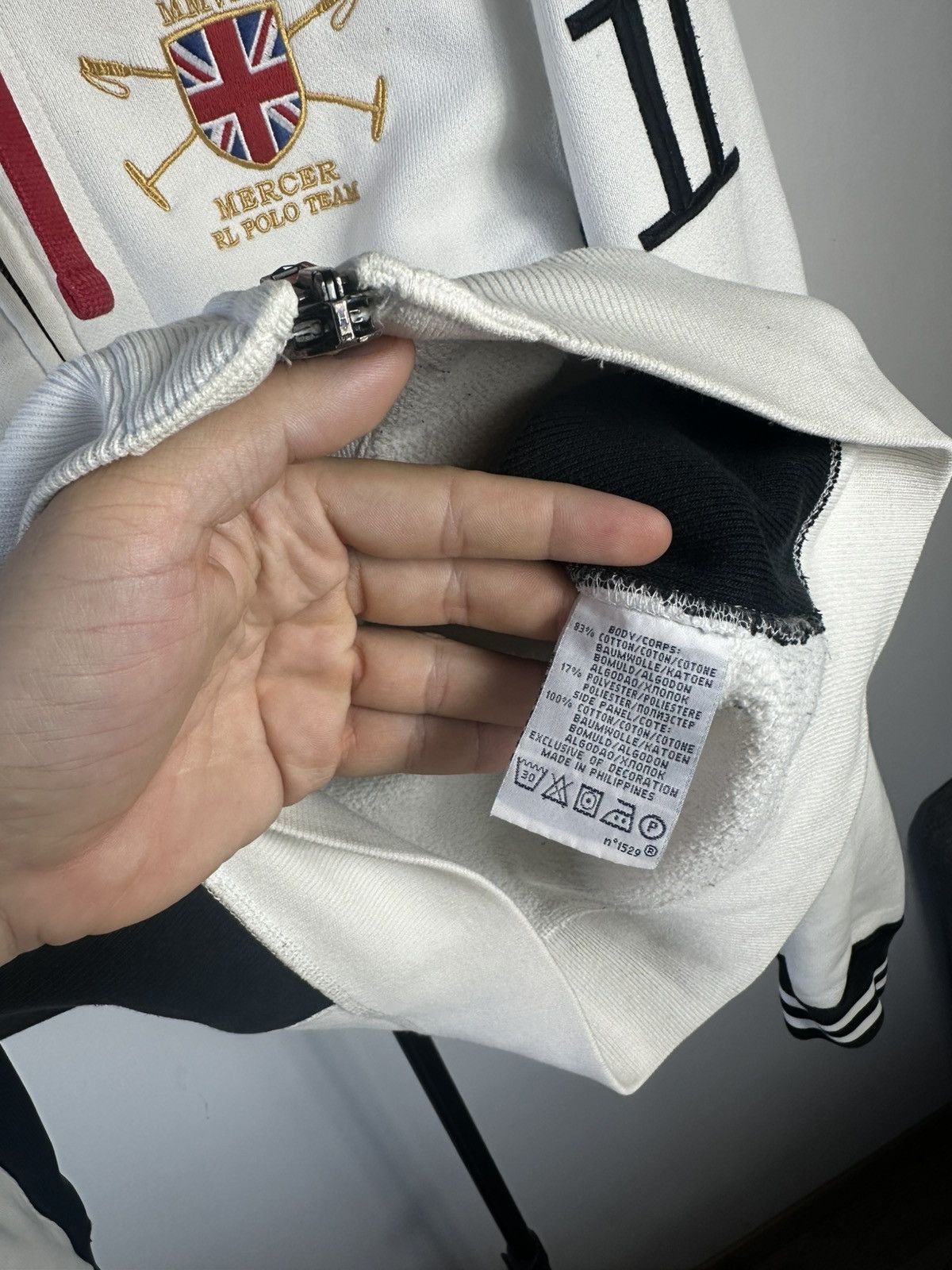 Ralph Lauren Vintage Polo Ralph Lauren Mercer Polo Team Hoodie White S Size US S / EU 44-46 / 1 - 5 Thumbnail