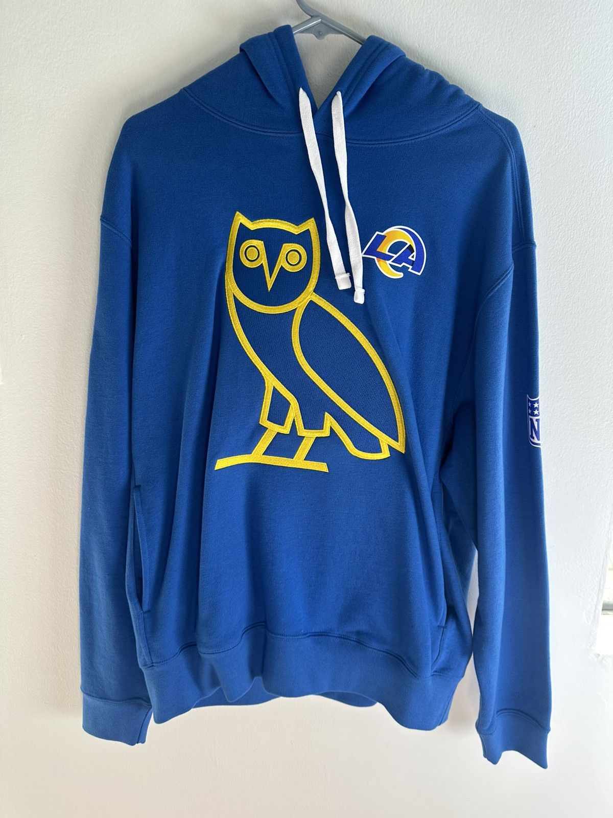 image of Octobers Very Own X Nfl La Rams Hoodie in Blue, Men's (Size Large)