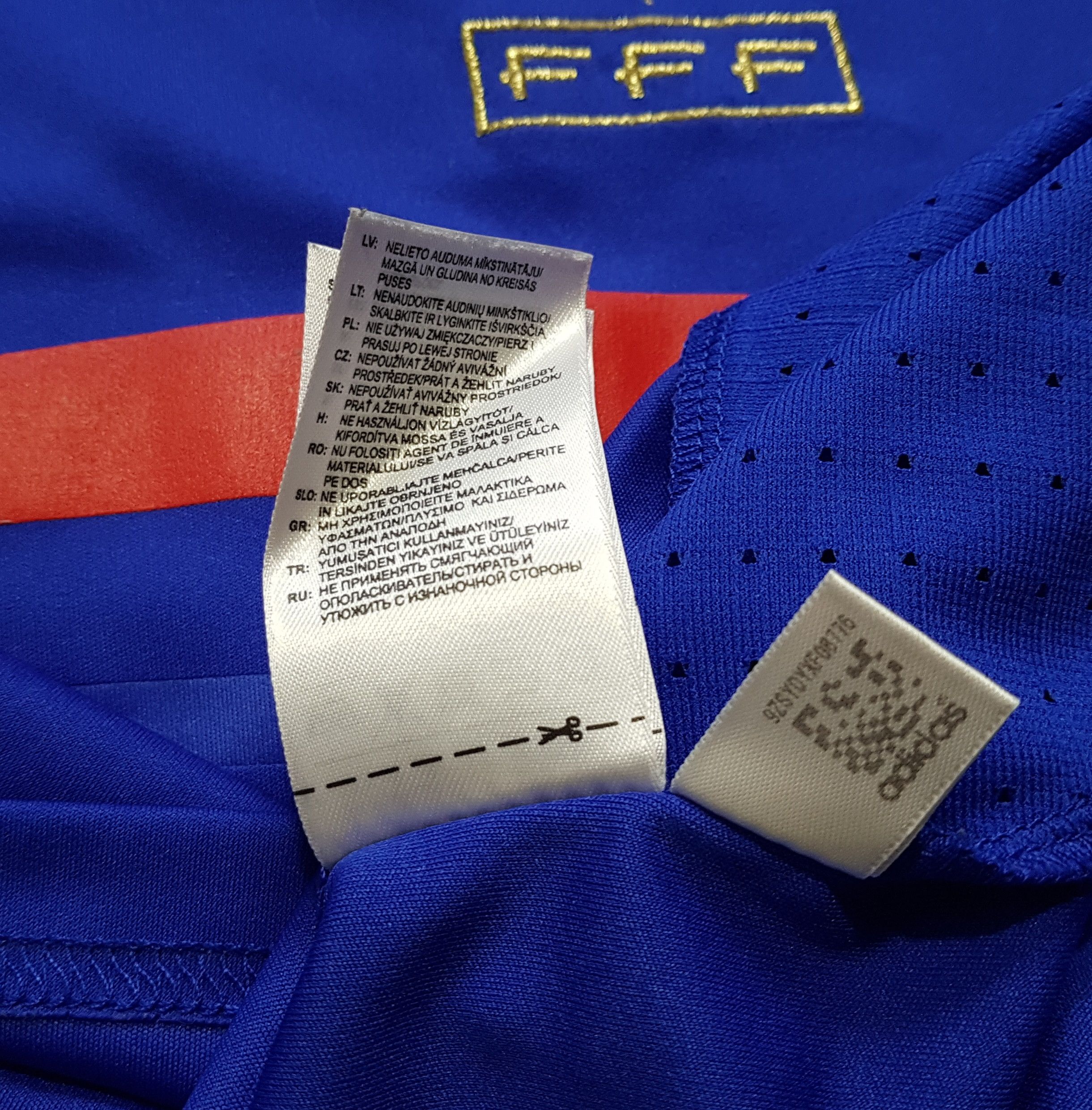 Adidas Adidas France National Jersey Home 2007-08 Soccer Football Size US S / EU 44-46 / 1 - 13 Thumbnail