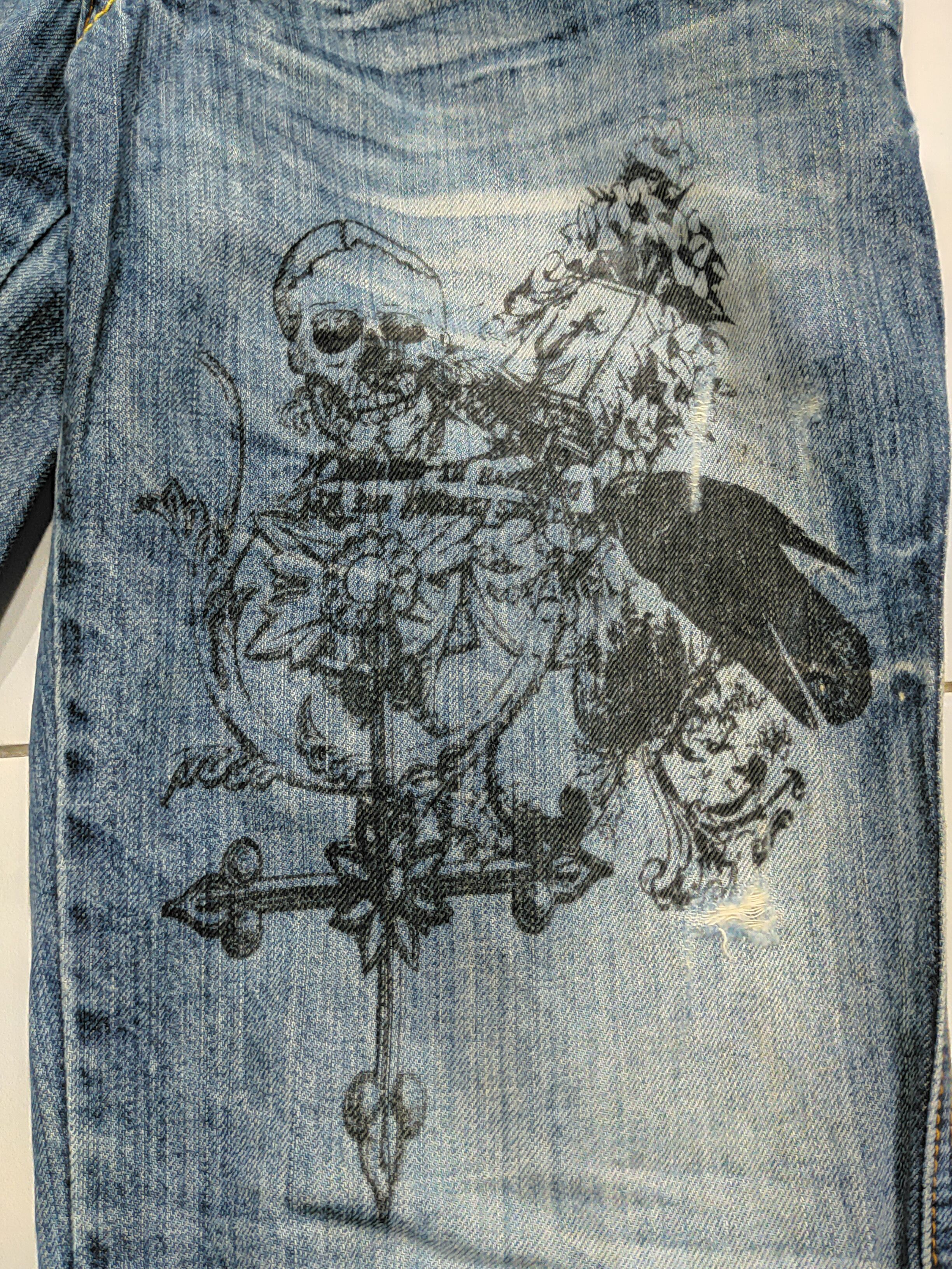 Hysteric Glamour × If Six Was Nine × semanticdesign 🔥FLARE JEANS SEMANTIC DESIGN DISTRESSED DENIM PANTS FADED Size 31" - 15 Thumbnail